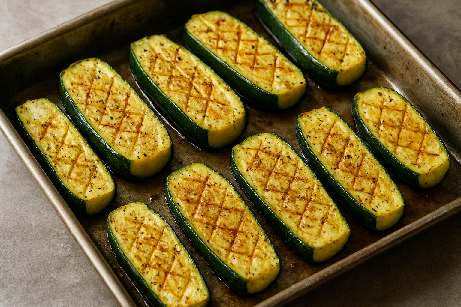 Simple Roasted Zucchini