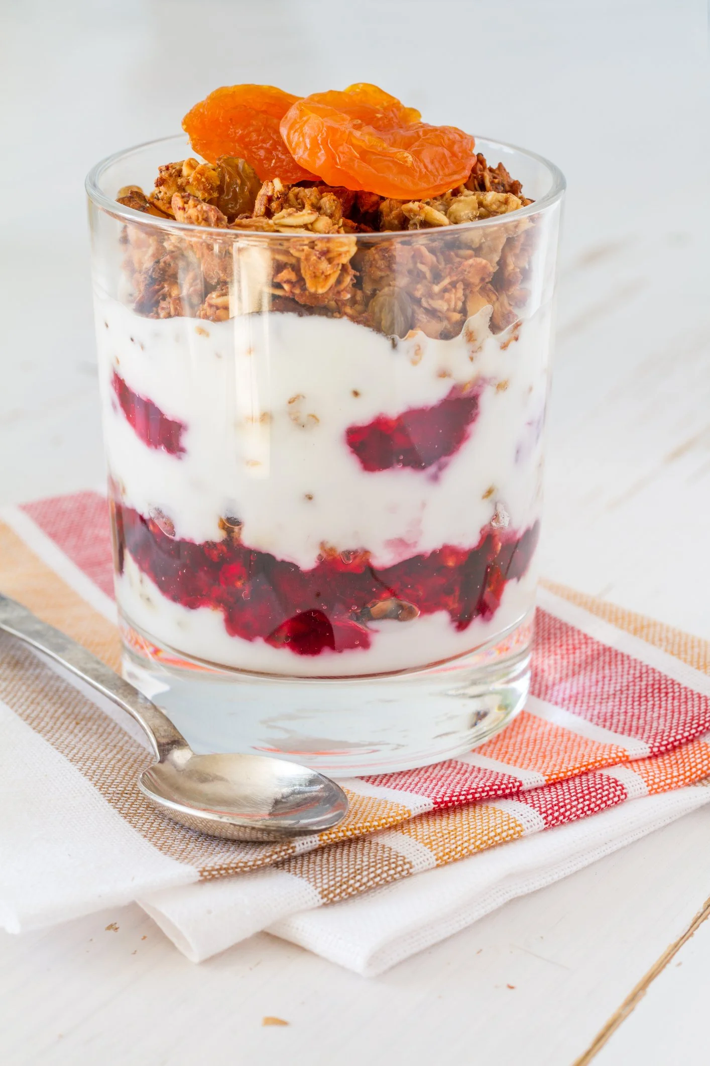 Yogurt Parfaits with Granola &amp; Orange-Soaked Cranberries
