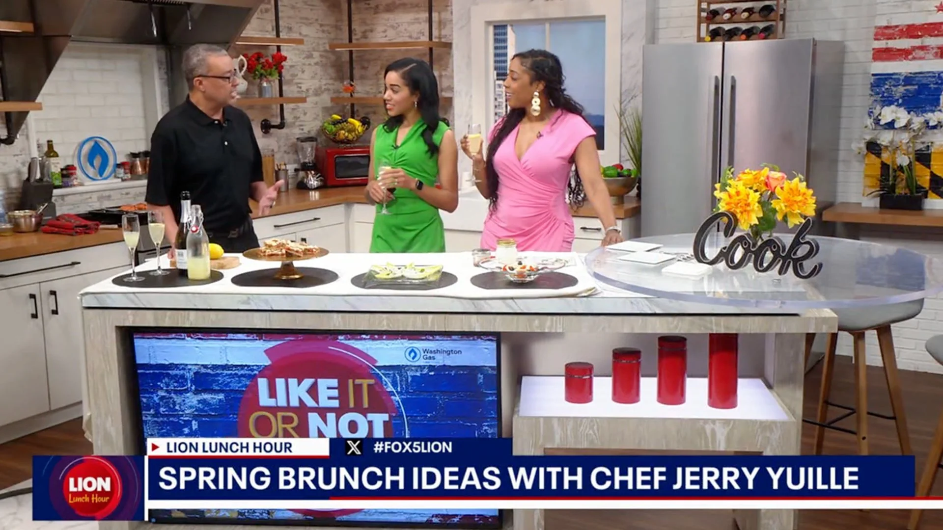 Small Kitchen, Big Entertaining Host Jerry Yuille appears on FOX 5 DC’s ‘Like It or Not’ (LION) Lunch Hour with Spring Brunch Ideas