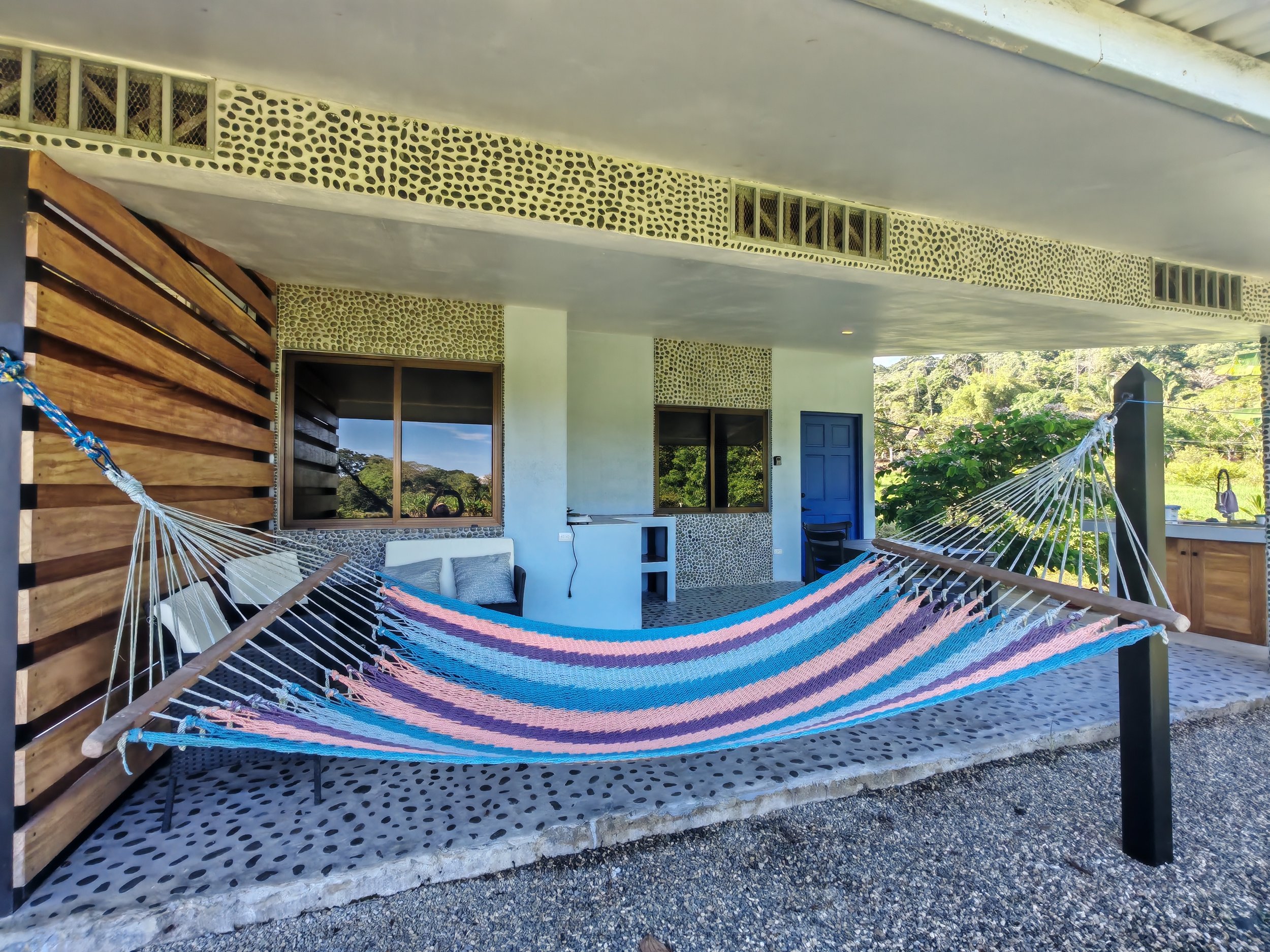 Outdoor terrace private hammock space
