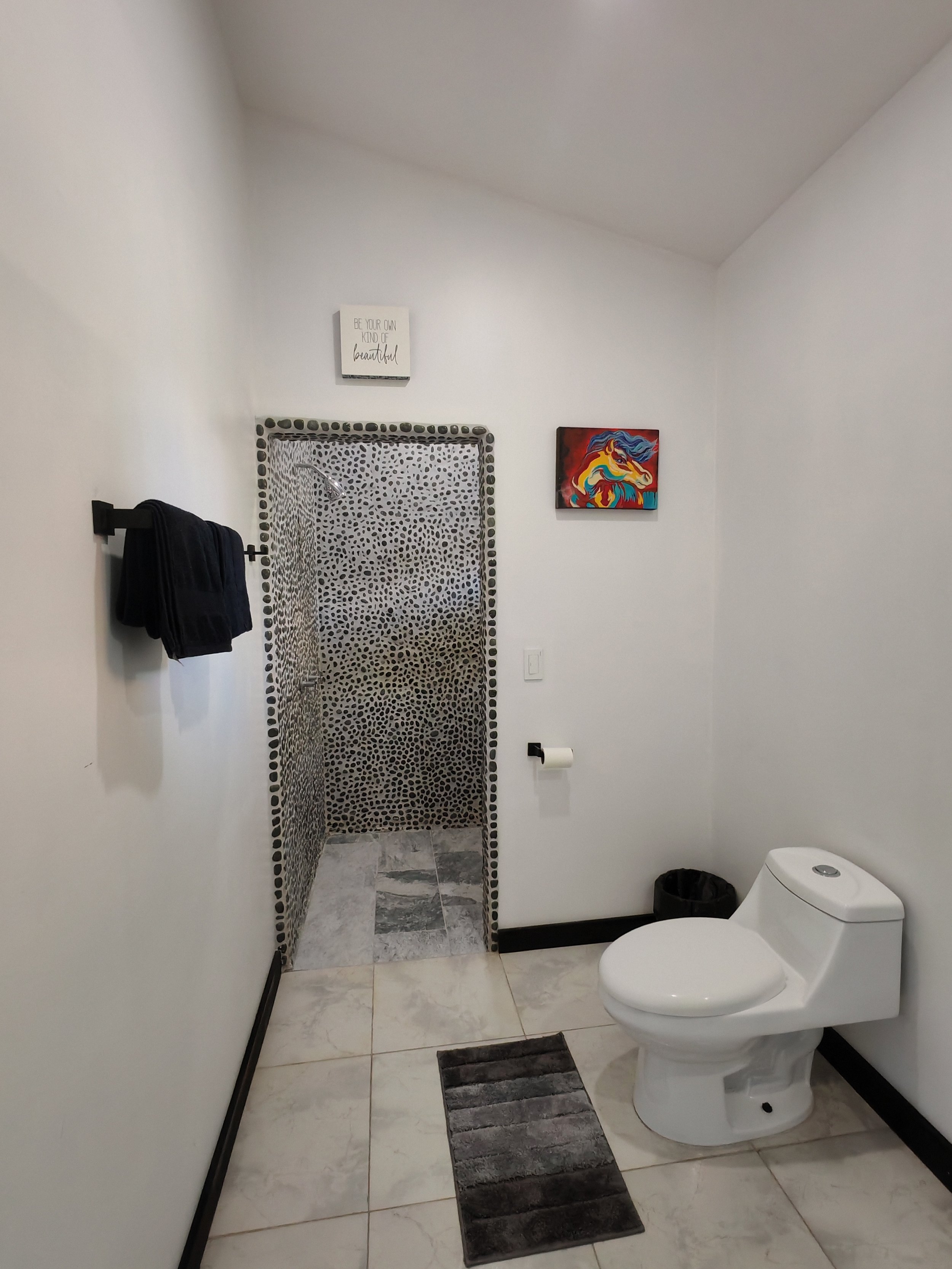 One bathroom