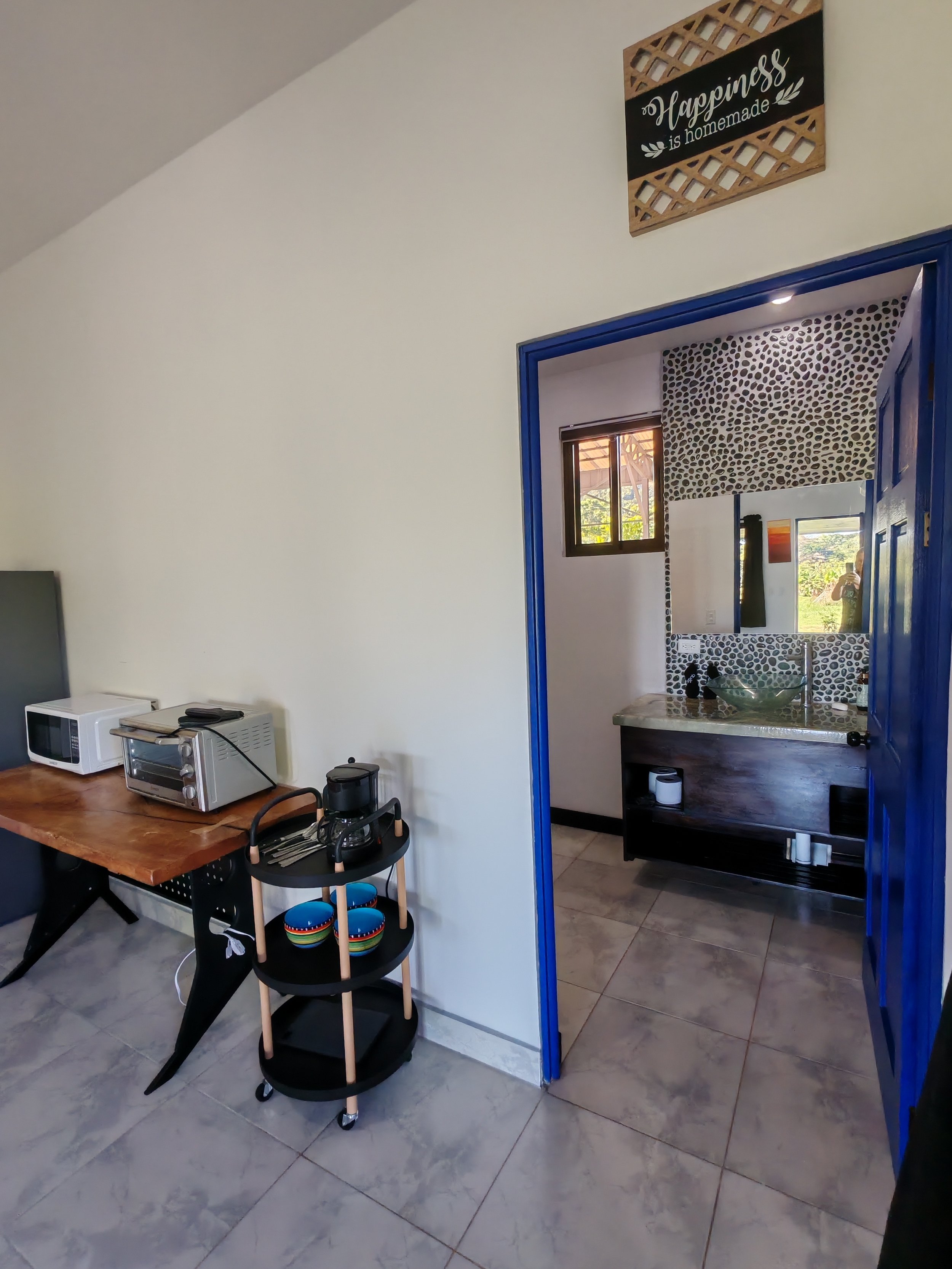 Bathroom off the main queen bed room