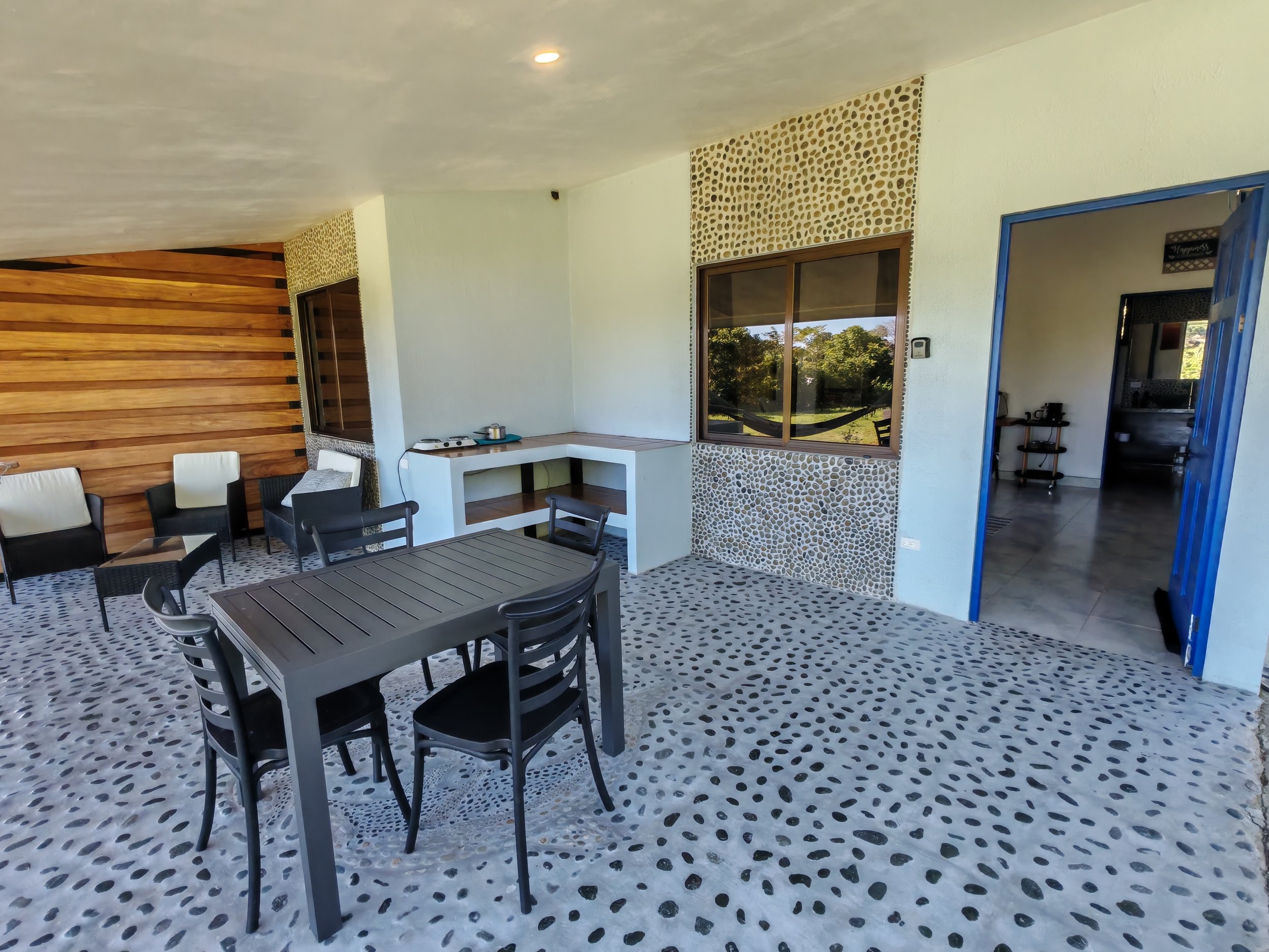 Outdoor dining table
