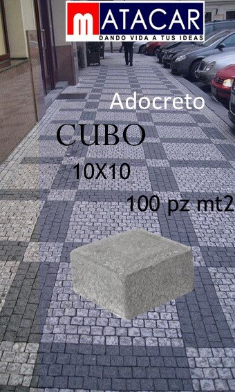 Adoquin cubo 10x10