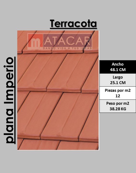 Imperio plana terracota