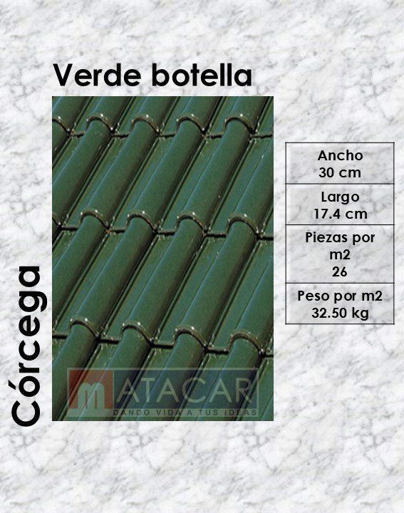 Corcega verde botella