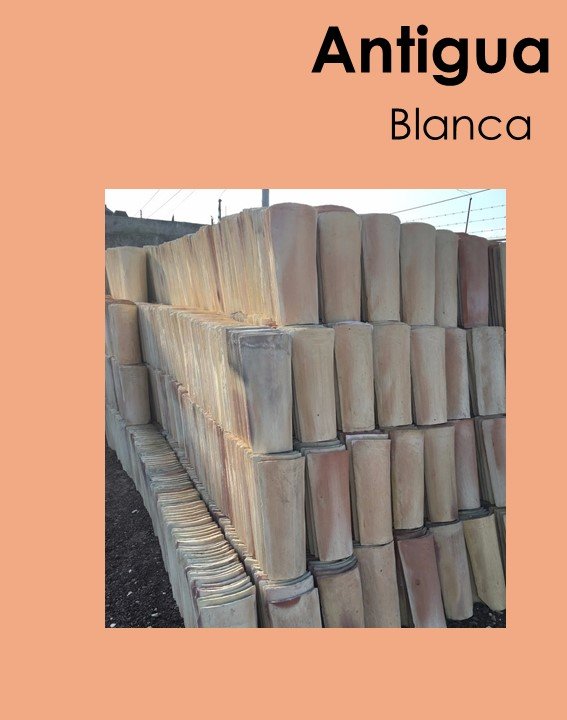 Teja antigua BLANCA