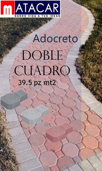 Adoquin doble cuadro