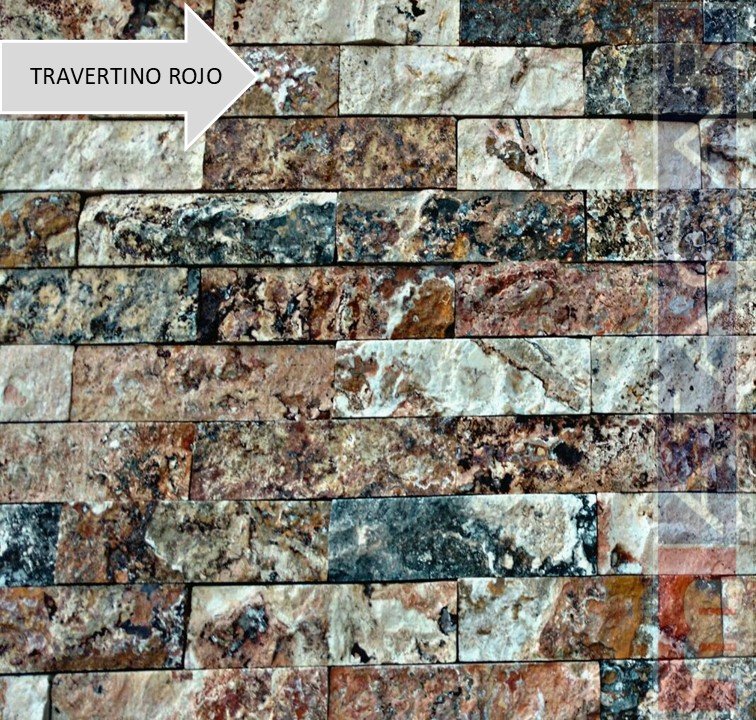 PIEDRIN TRAVERTINO ROJO 5XLARGOS