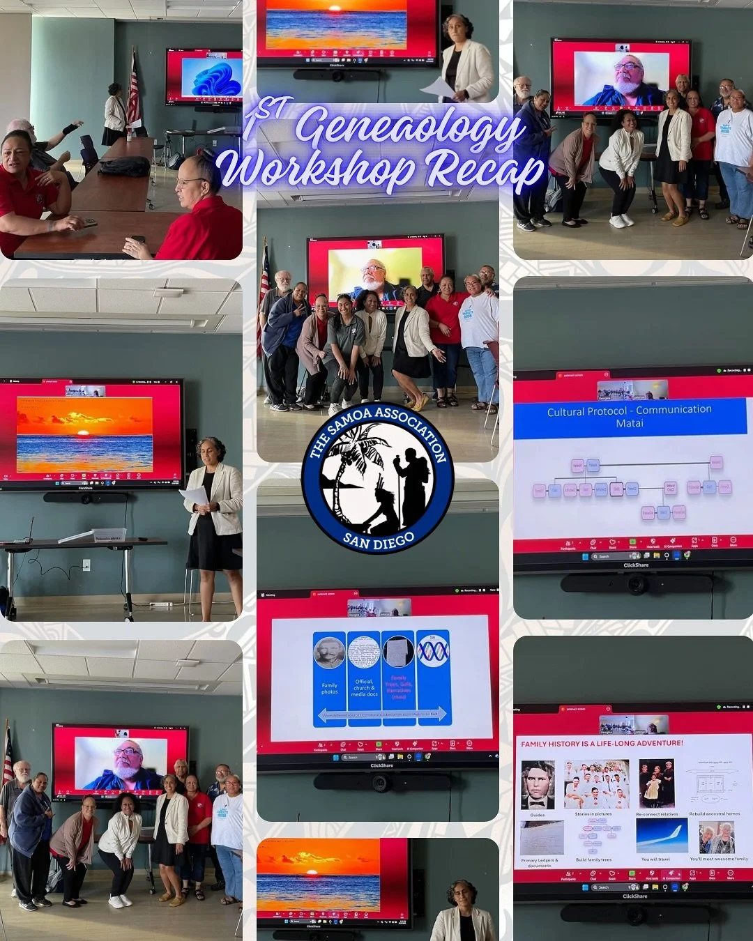 What an incredible start to our Samoan Genealogy Workshop Series! 🌺🧬

Fa&rsquo;afetai tele lava to Georgina Salazar for leading our first session and Andrew Peteru for sharing his expertise as our featured genealogist.

We&rsquo;re so thankful for 