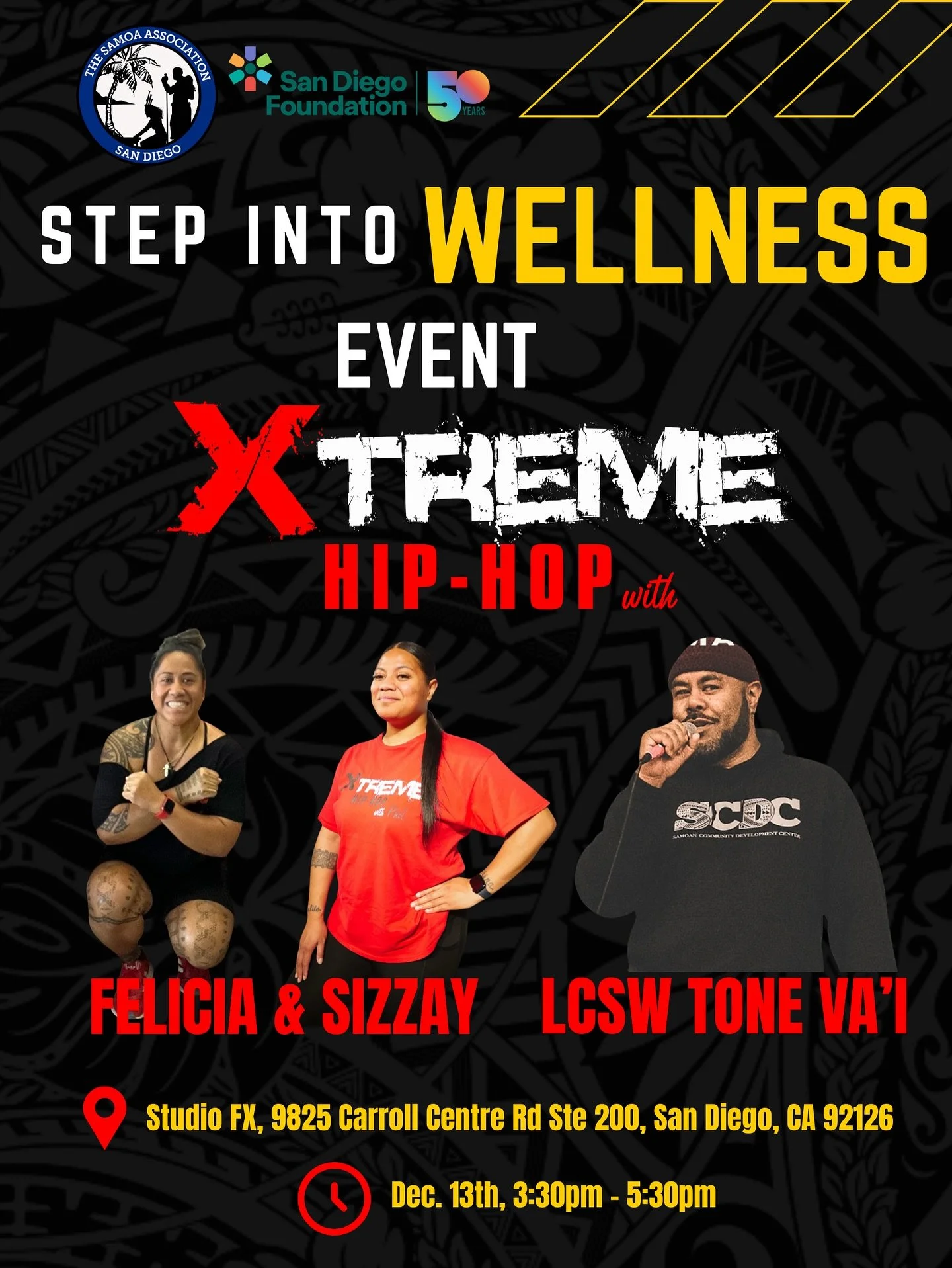 Don&rsquo;t miss out on this chance to groove into wellness from our favorite steppers Felicia, Sizzay, and LSCW Tone Va&rsquo;i !! 

Let&rsquo;s step into wellness on Dec. 13. 2025 from 3:30pm - 5:30pm at Studio FX 🙌🏽🕺🏽 

Register today via the 