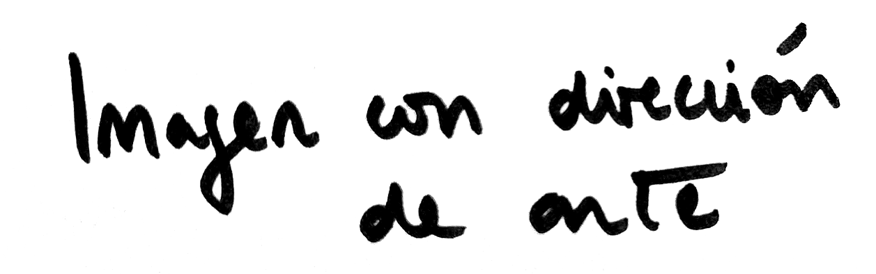 Título imagen con dirección de arte