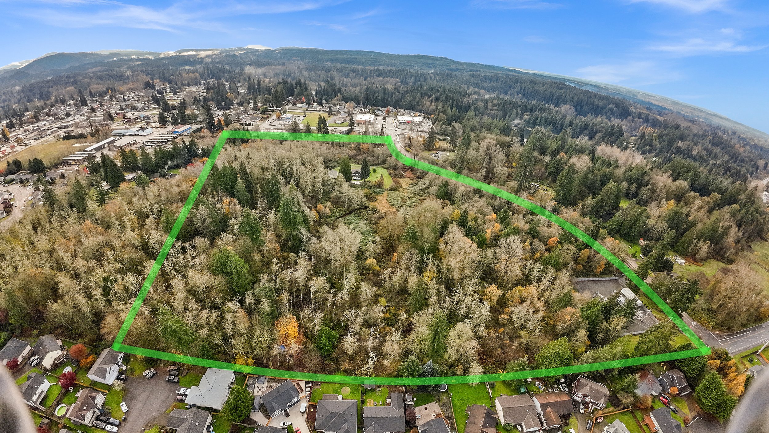 Lines marked to show property