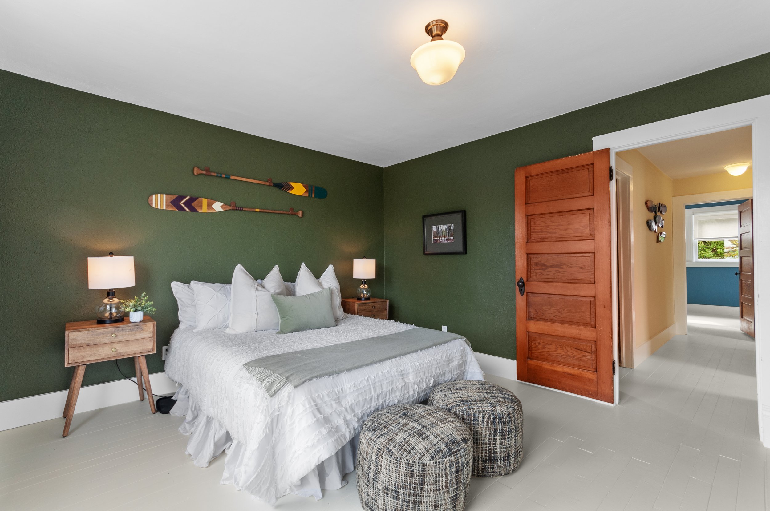 Dark Green Bedroom