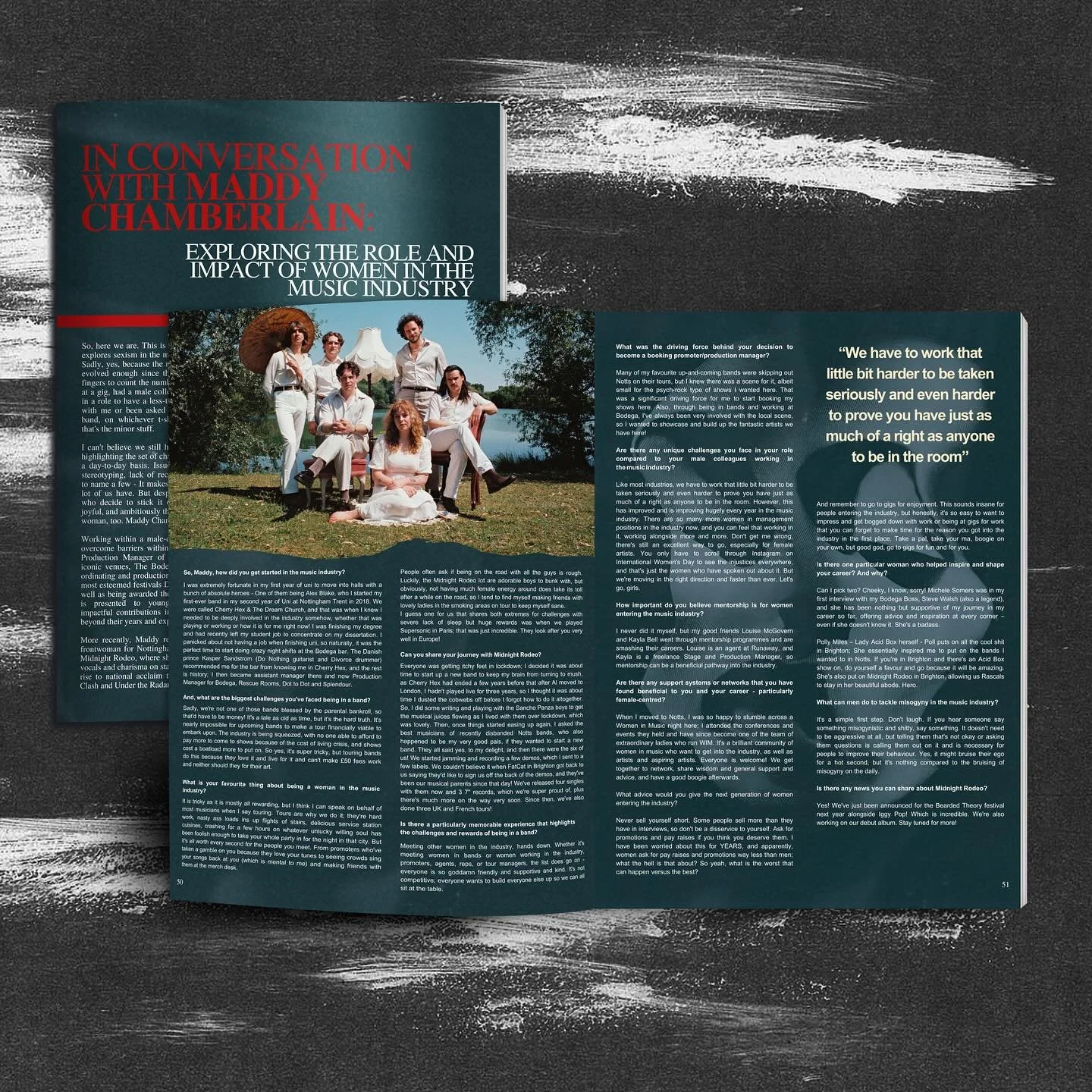 &ldquo;We have to work a little harder to be taken seriously and even harder to prove we have just as much of a right to be in the room&rdquo;. 

Meet Maddy Chamberlain &mdash; Production manager for Nottingham&rsquo;s iconic @bodeganotts and @rescue