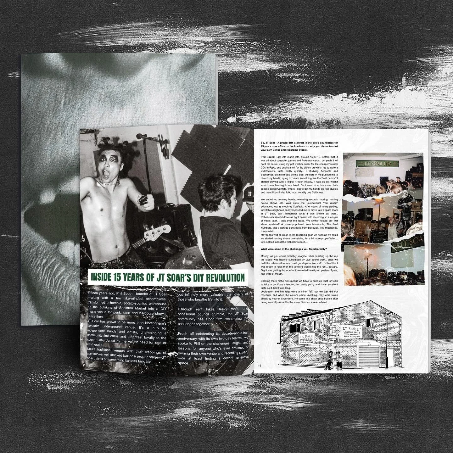 &ldquo;Art and music should be available to everybody, whatever their situation. That&rsquo;s why our shows are BYOB, pay-what-you-can, and all-ages.&rdquo;

JT Soar has grown to be more than Nottingham&rsquo;s favourite underground venue; It&rsquo;s