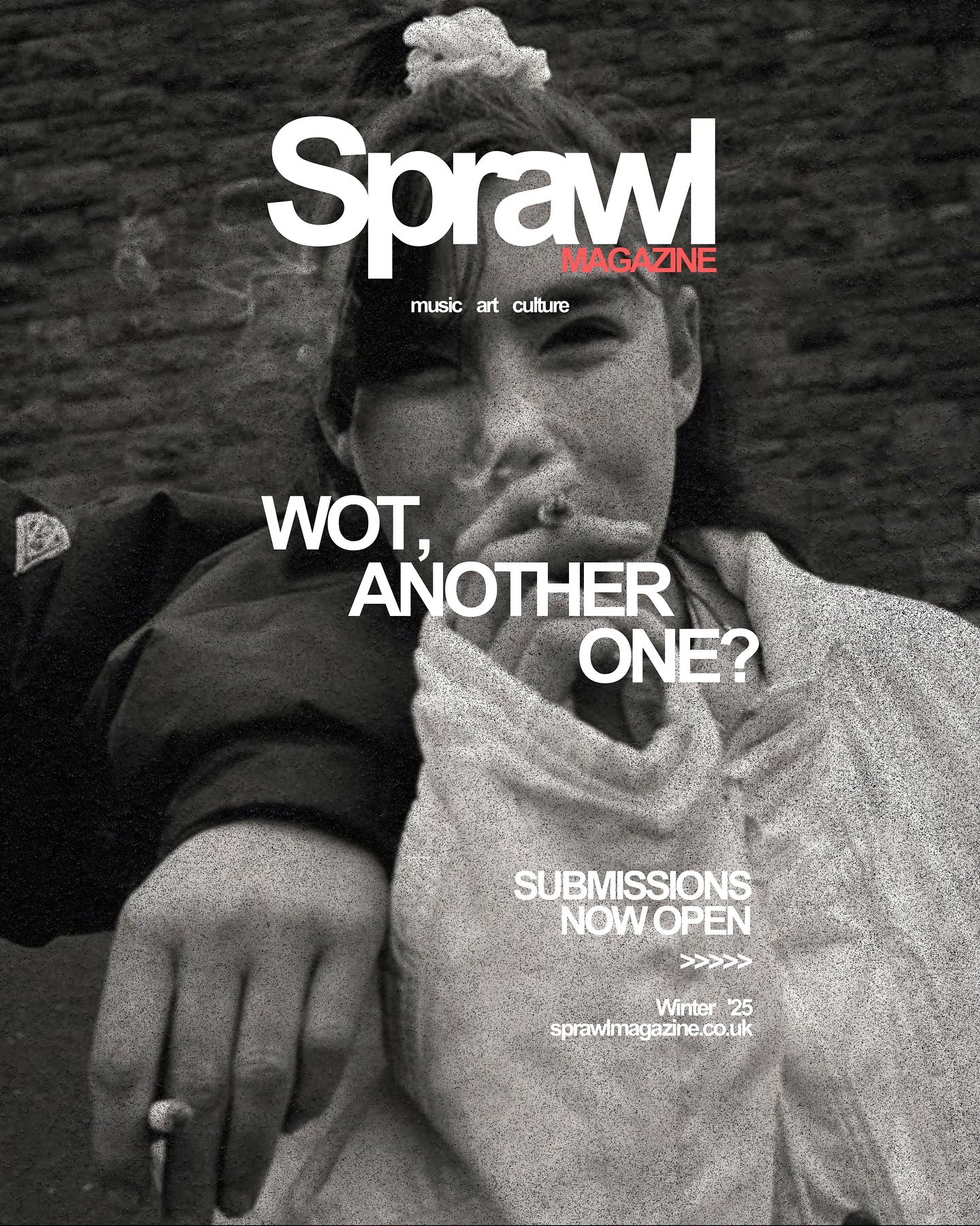 ISSUE 3

SUBMISSIONS NOW OPEN 

WRITERS:
NO THEME. NO BRIEF. ANY SUBJECT.
IF IT FITS, IT PRINTS.

ARTISTS:
ISSUE 3 WILL FEATURE AN EXHIBITION &amp; POP-UP SHOP.
TO FEATURE IN THE MAGAZINE, EXHIBIT OR COLLABORATE, CONTACT US.

LIVE:
RELEASE WILL BE MA