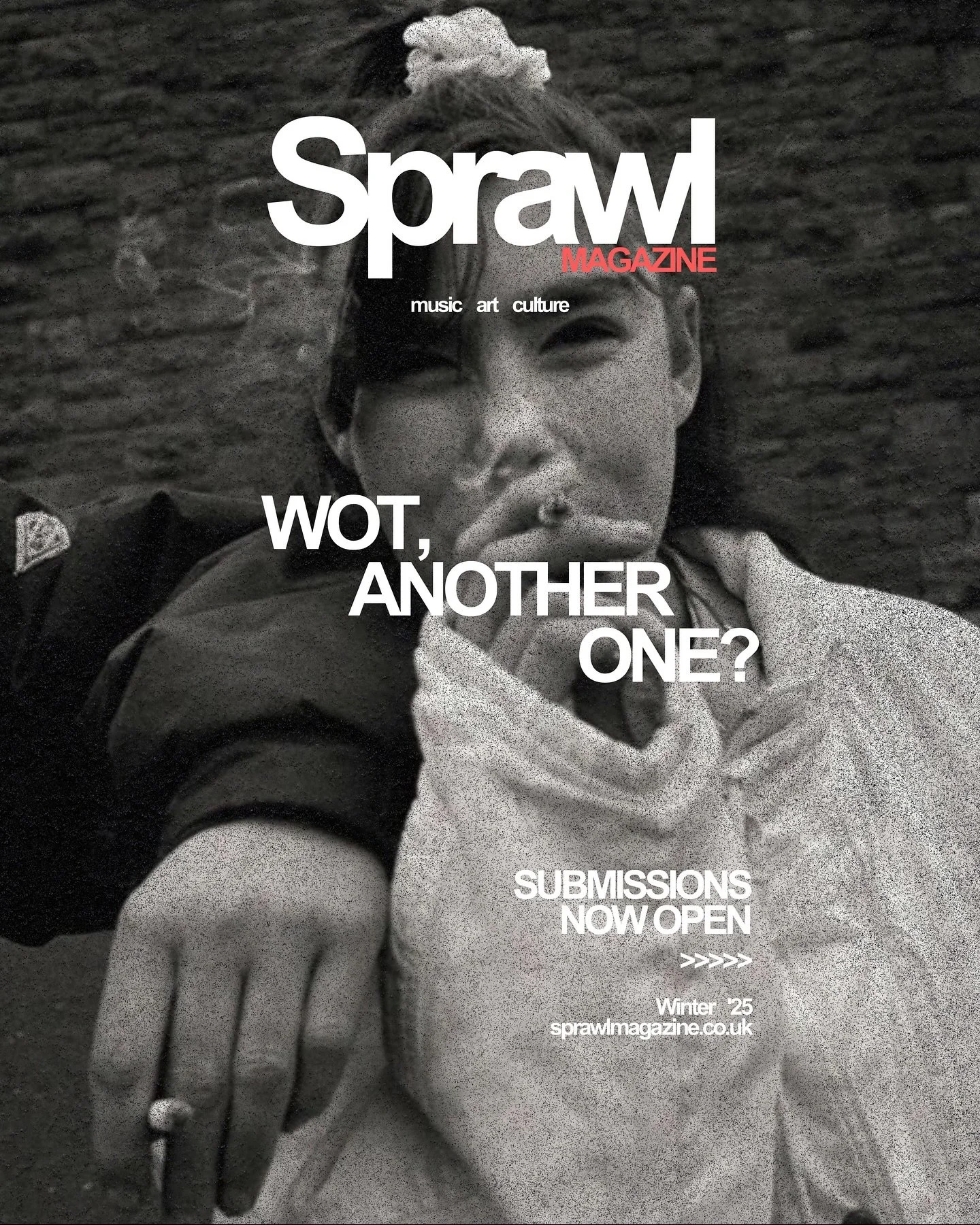 ISSUE 3

SUBMISSIONS NOW OPEN 

WRITERS:
NO THEME. NO BRIEF. ANY SUBJECT.
IF IT FITS, IT PRINTS.

ARTISTS:
ISSUE 3 WILL FEATURE AN EXHIBITION &amp; POP-UP SHOP.
TO FEATURE IN THE MAGAZINE, EXHIBIT OR COLLABORATE, CONTACT US.

LIVE:
RELEASE WILL BE MA