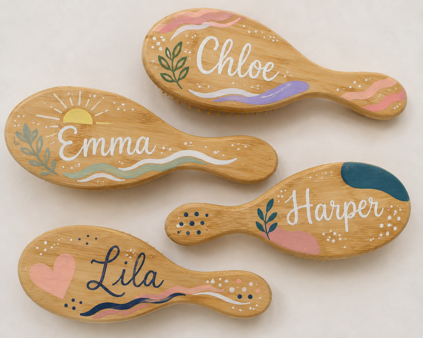 Custom Painted Hairbrushes