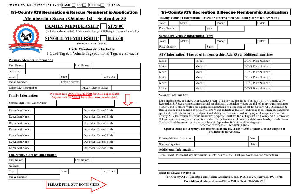 Membership Application