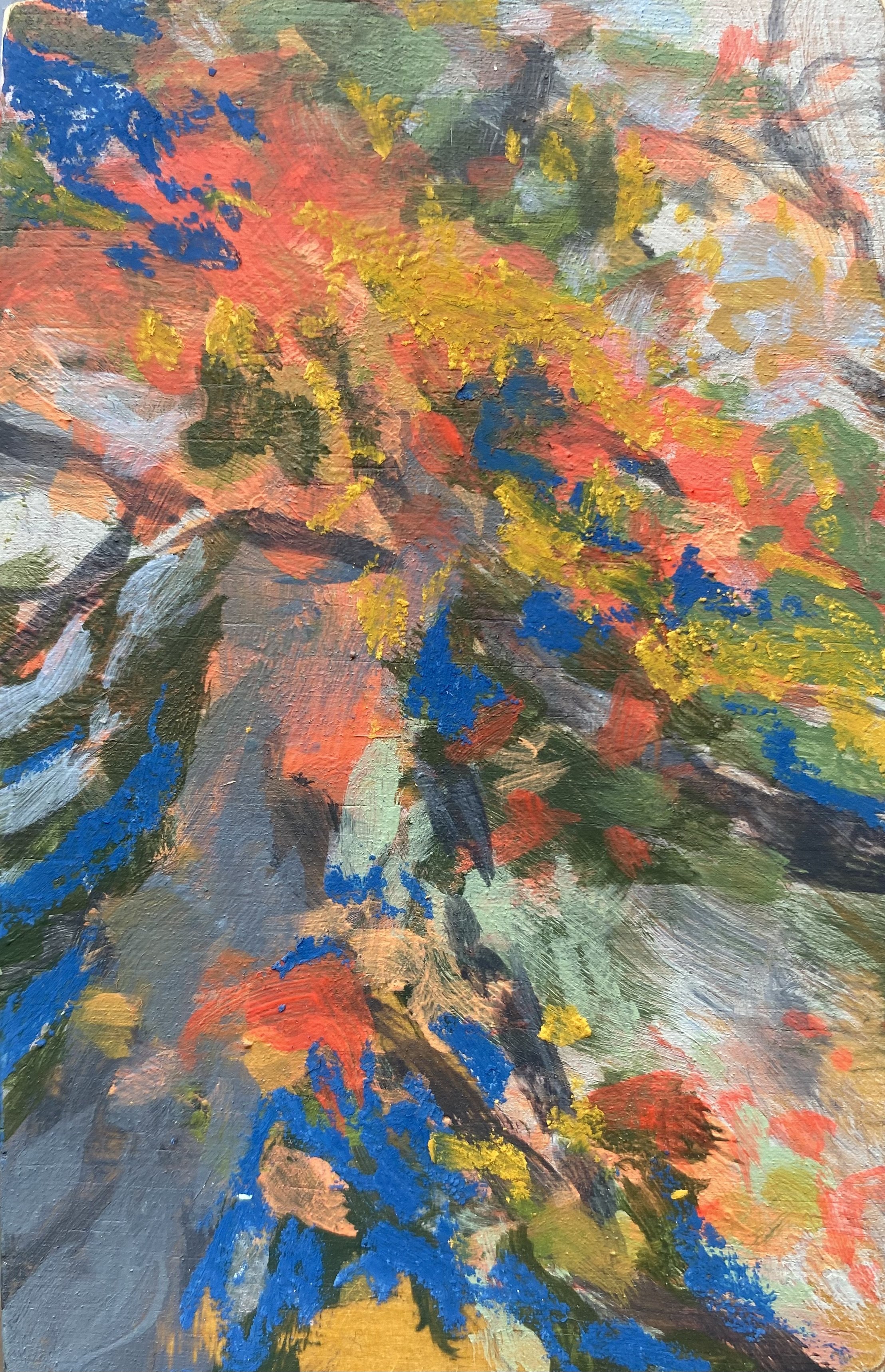 Exploding Thought
2x5
acrylic and oil pastel on wood
2023