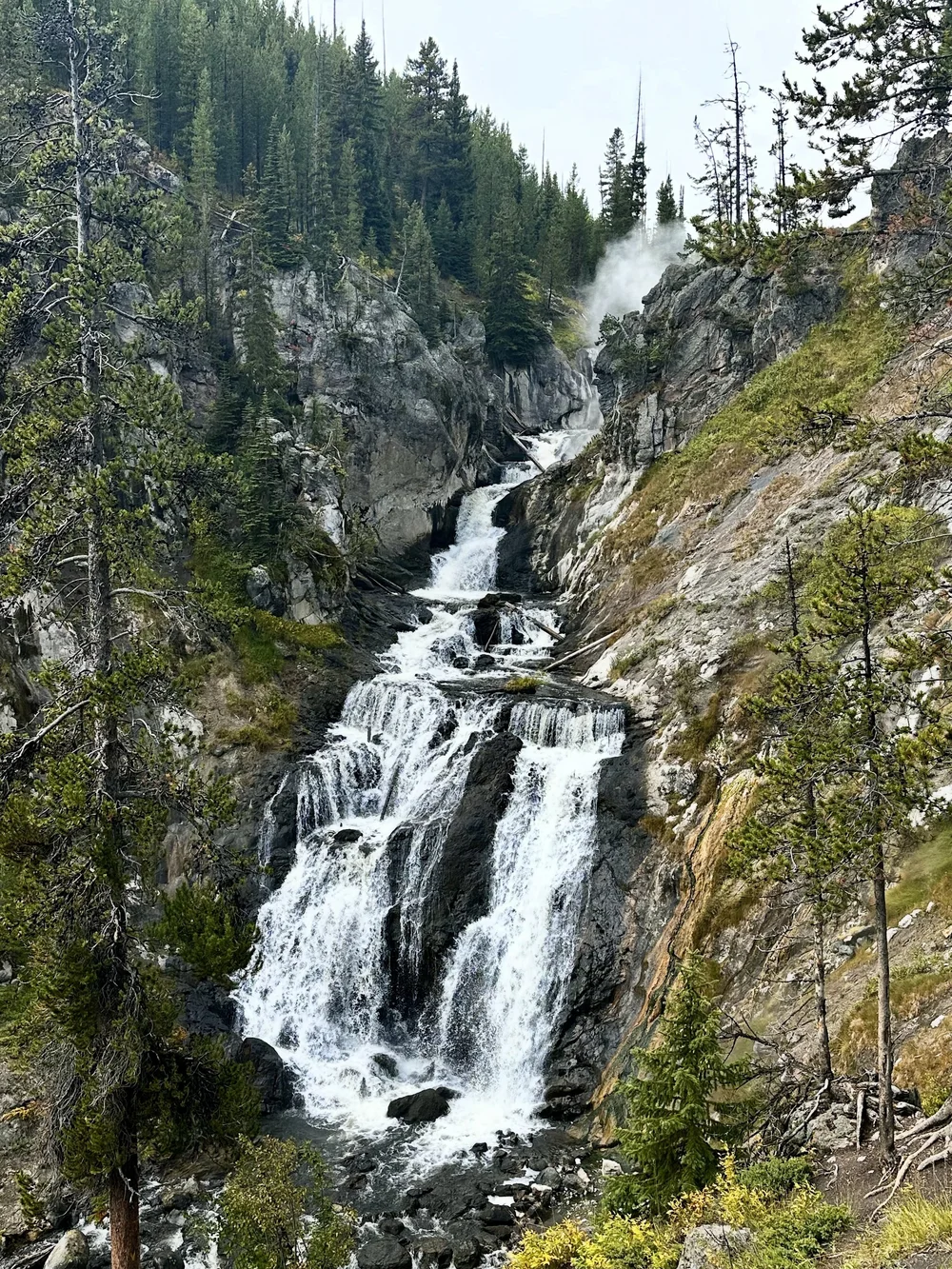 Yellowstone Waterfall | Artist M. Walker's photography