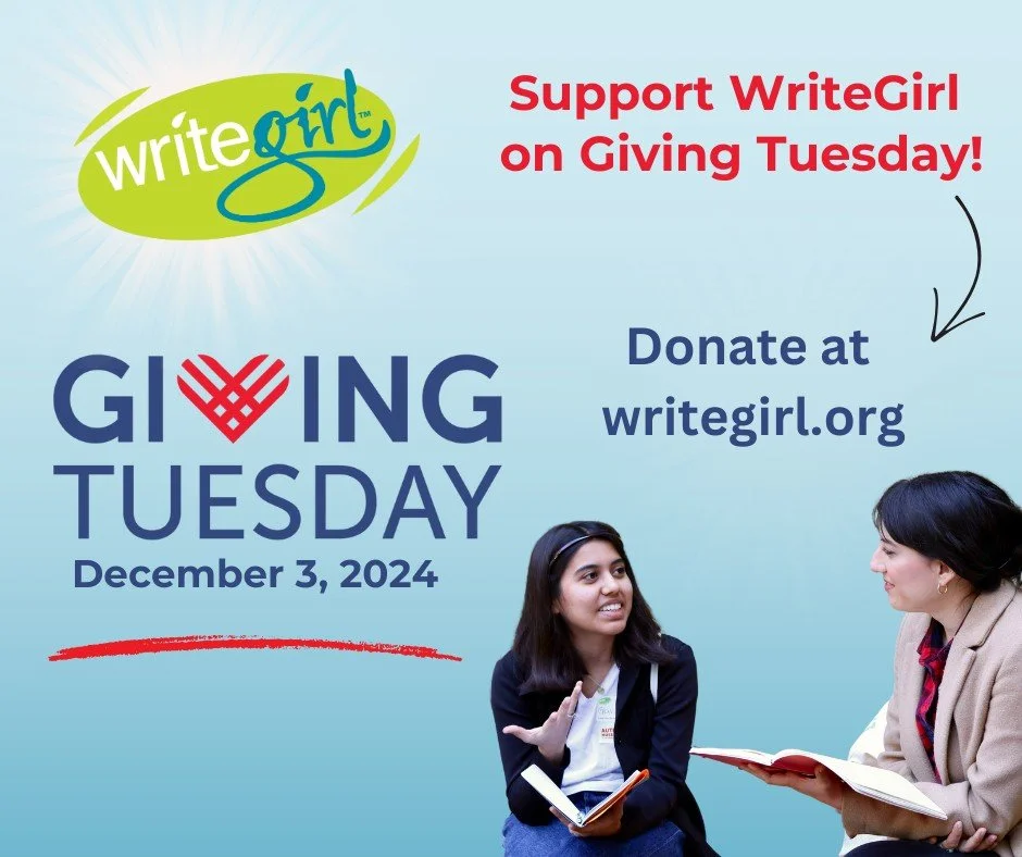 The countdown is on for Giving Tuesday and we have some fun ways to donate! Make a donation in someone's honor, set up a recurring donation or launch your own WriteGirl fundraiser! Learn more on our newly redesigned website at https://www.writegirl.o