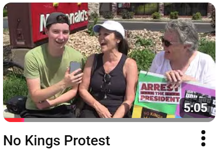 Interviews and Scenes from the "No Kings Protest" 