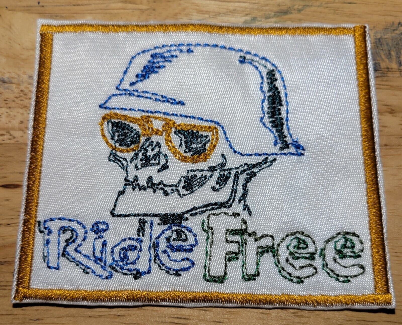 Ride Free - Biker - Iron on Patch 10421