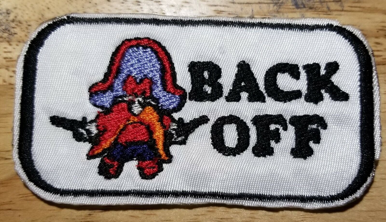 Sam Back Off- Iron On/Sew On Patch 10362