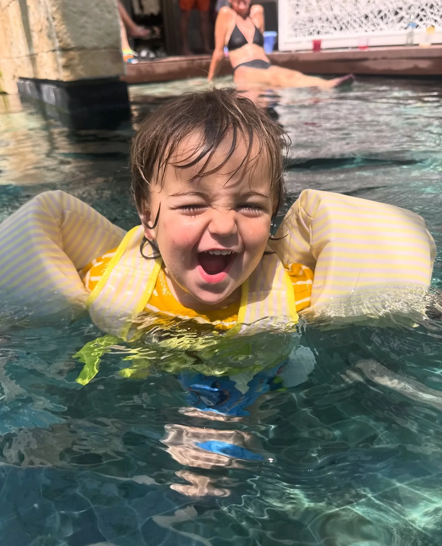 🌞 Take us back. 
🏊 @dripfloats 

🌎 Follow @we.wander.on &amp; @wander.onwings, @eatingwithlinc 

📍 @grandpalladiumselectcm 
📸 @lincolnmeredith 

#mexicokid #wanderonnola #wanderout #travelwithkids #travelwithme #mexico #travelingwithbaby #wewand