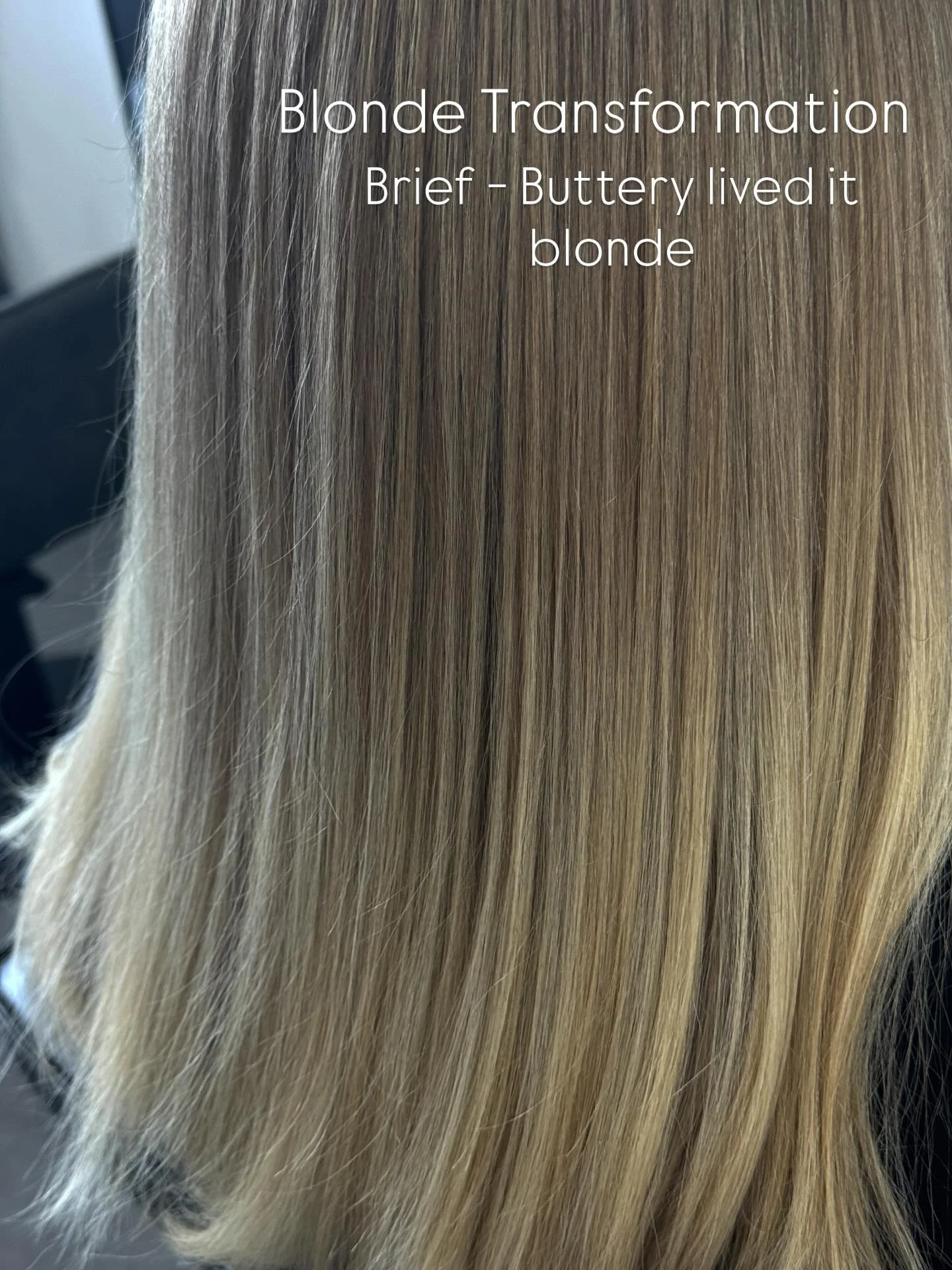 18 months of grow out. Brief buttery blonde transformation ✨

When working with this much regrowth, it&rsquo;s all about:
🤍 Strategic placement
🤍 Controlled lifting
🤍 Protecting the integrity of the ends
🤍 Glossing for that creamy, buttery finish