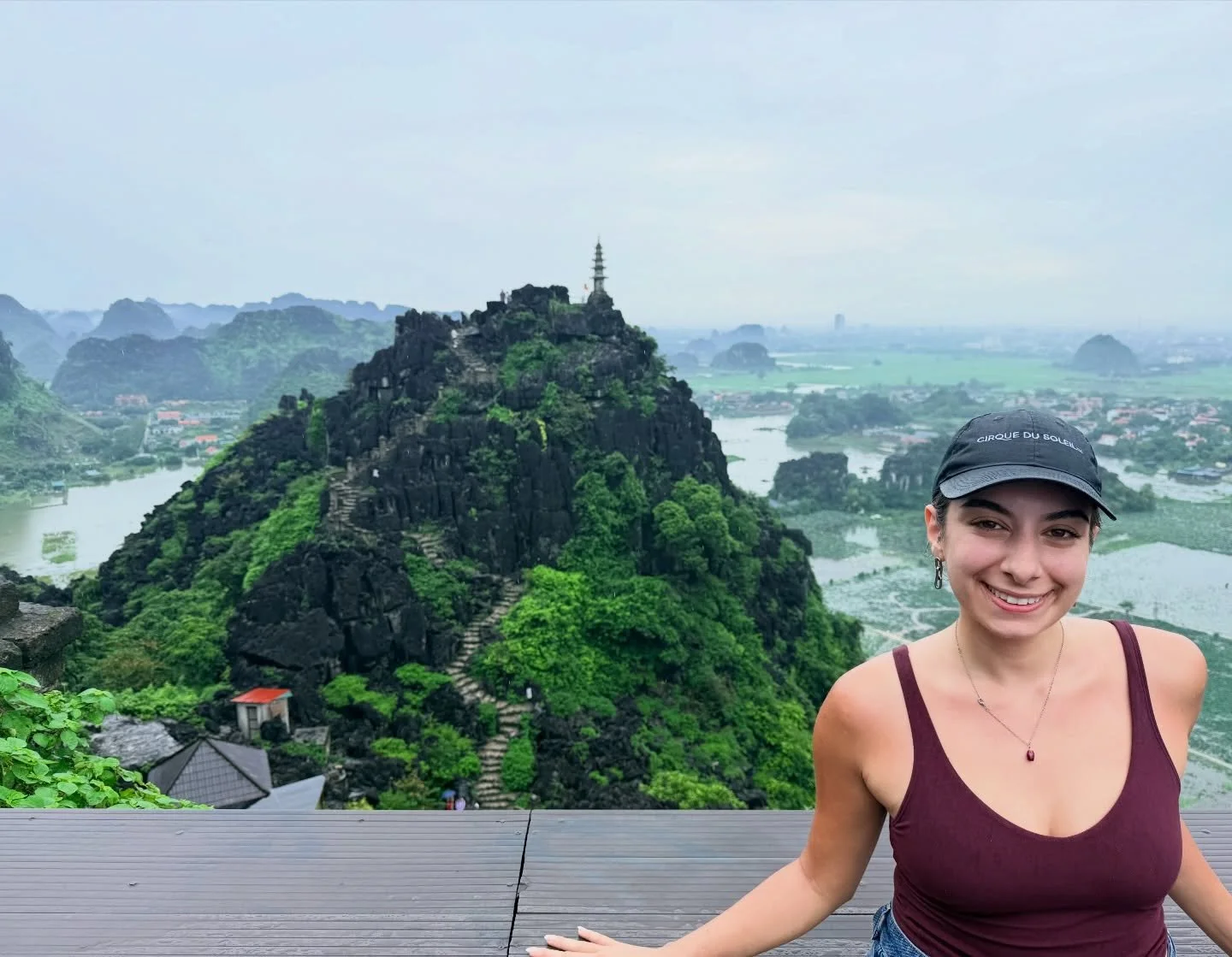 For this final leg of this one year research journey, I headed to northern Vietnam. It was pouring rain and cloudy, but I met a traveler from Colombia while waiting for my boat. 

We decided to share a boat ride and later he told me his aunt died jus