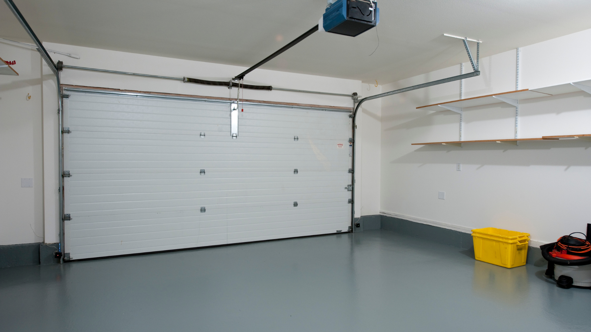 inside of a garage door