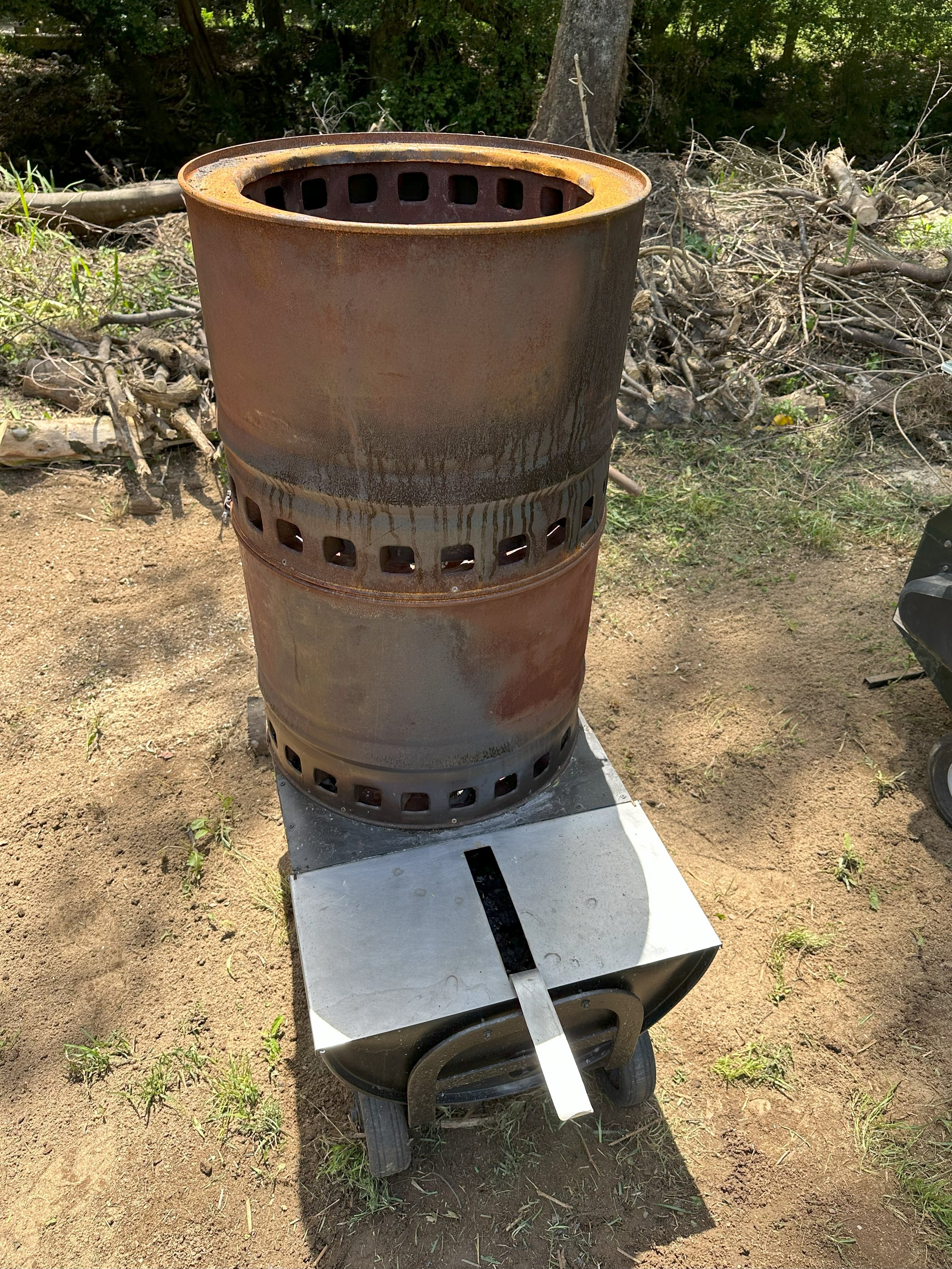 Trailblazer Mulchar, Firepit, Woody waste, Biochar