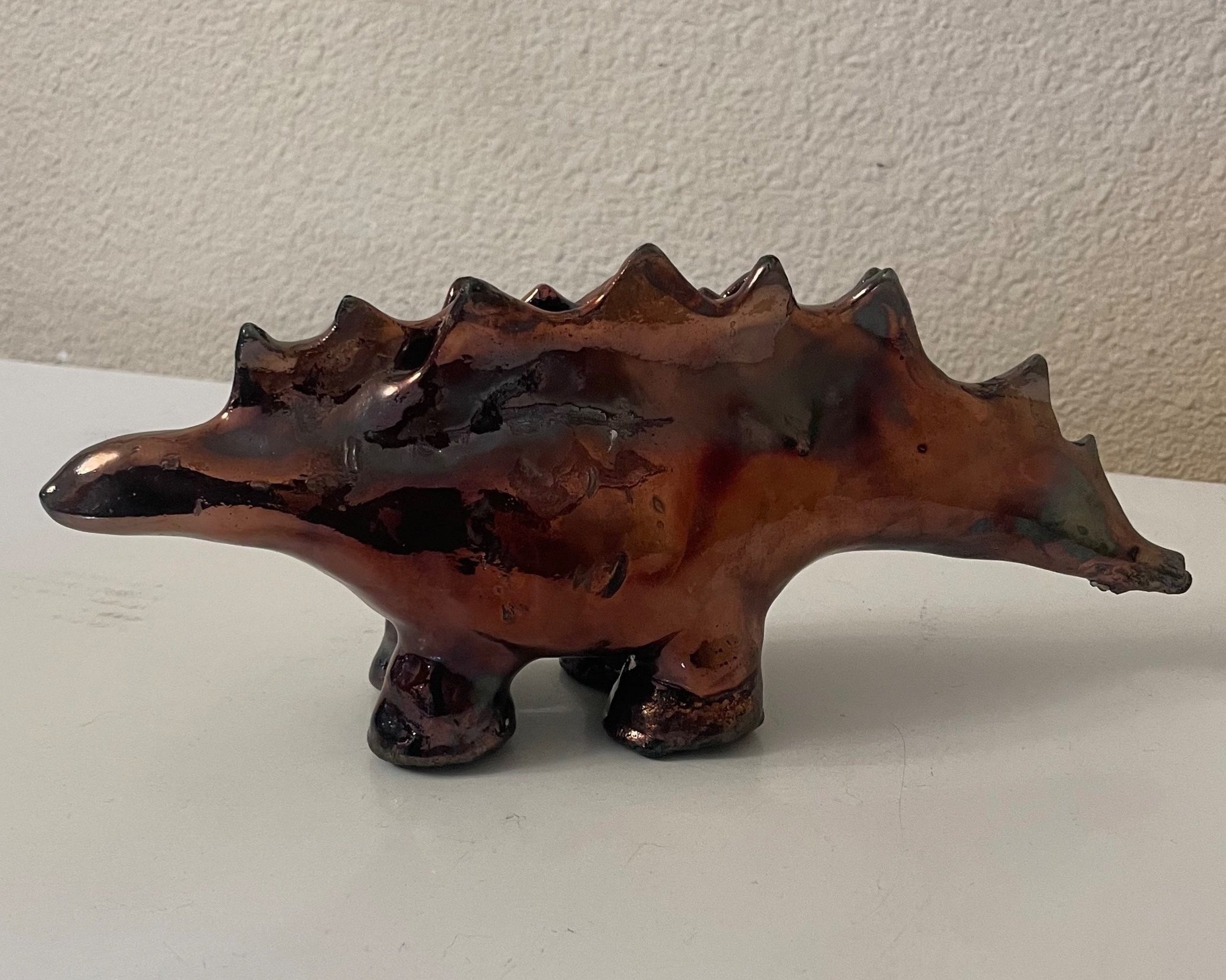 "Stego" [Copper Sands Raku] (2024)