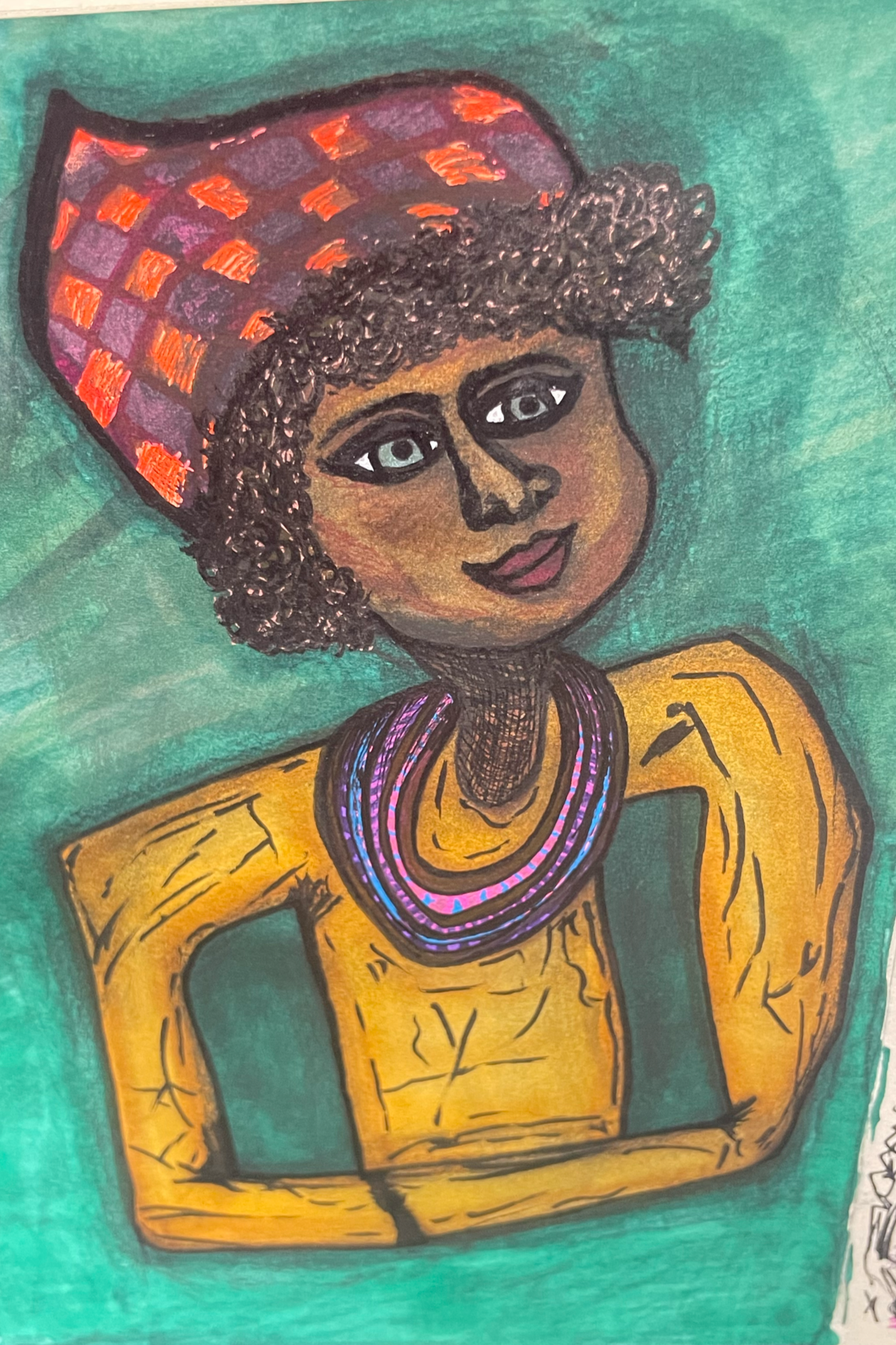 "Crystal" [Acrylic Paint Markers on Paper] (2025)