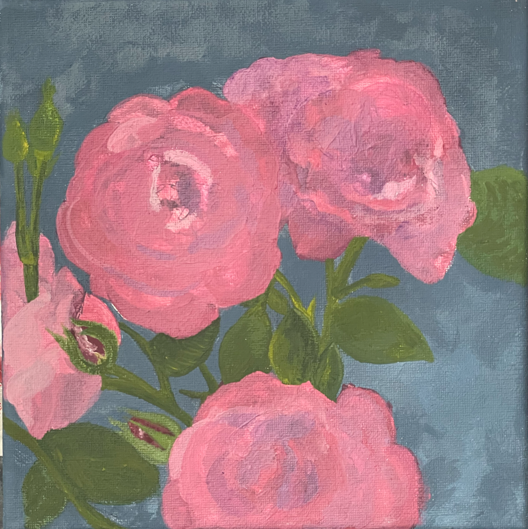 "Mama's Garden" [Acrylic Paint on Canvas Board] (2025)