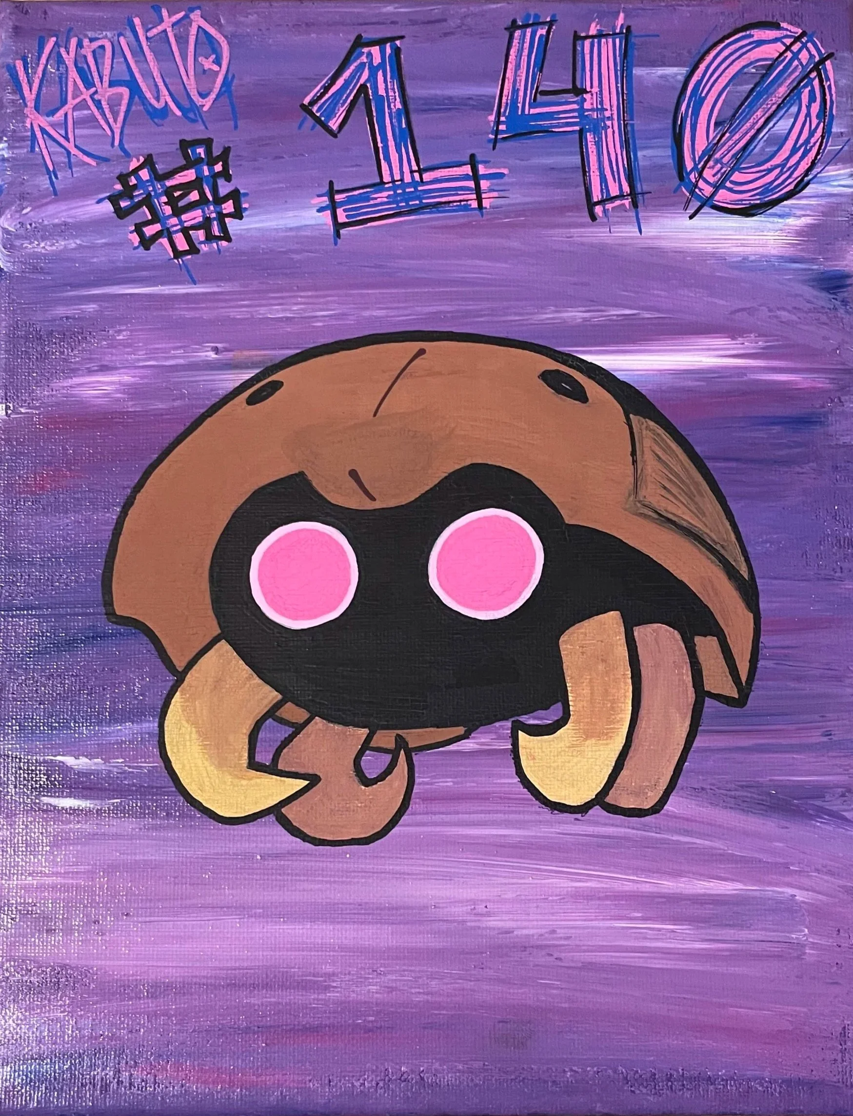 "Number One-Forty" [Acrylic Paint on Framed Canvas] (2025)