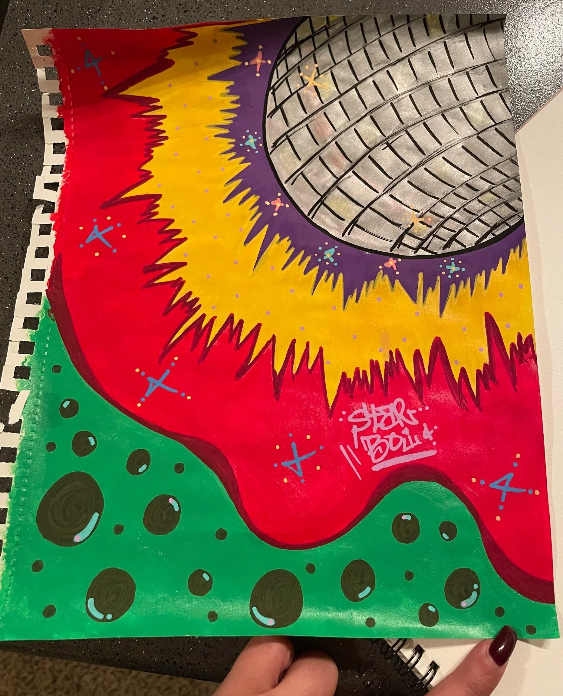 "Star Boi" [Acrylic Paint on Paper] (2020)