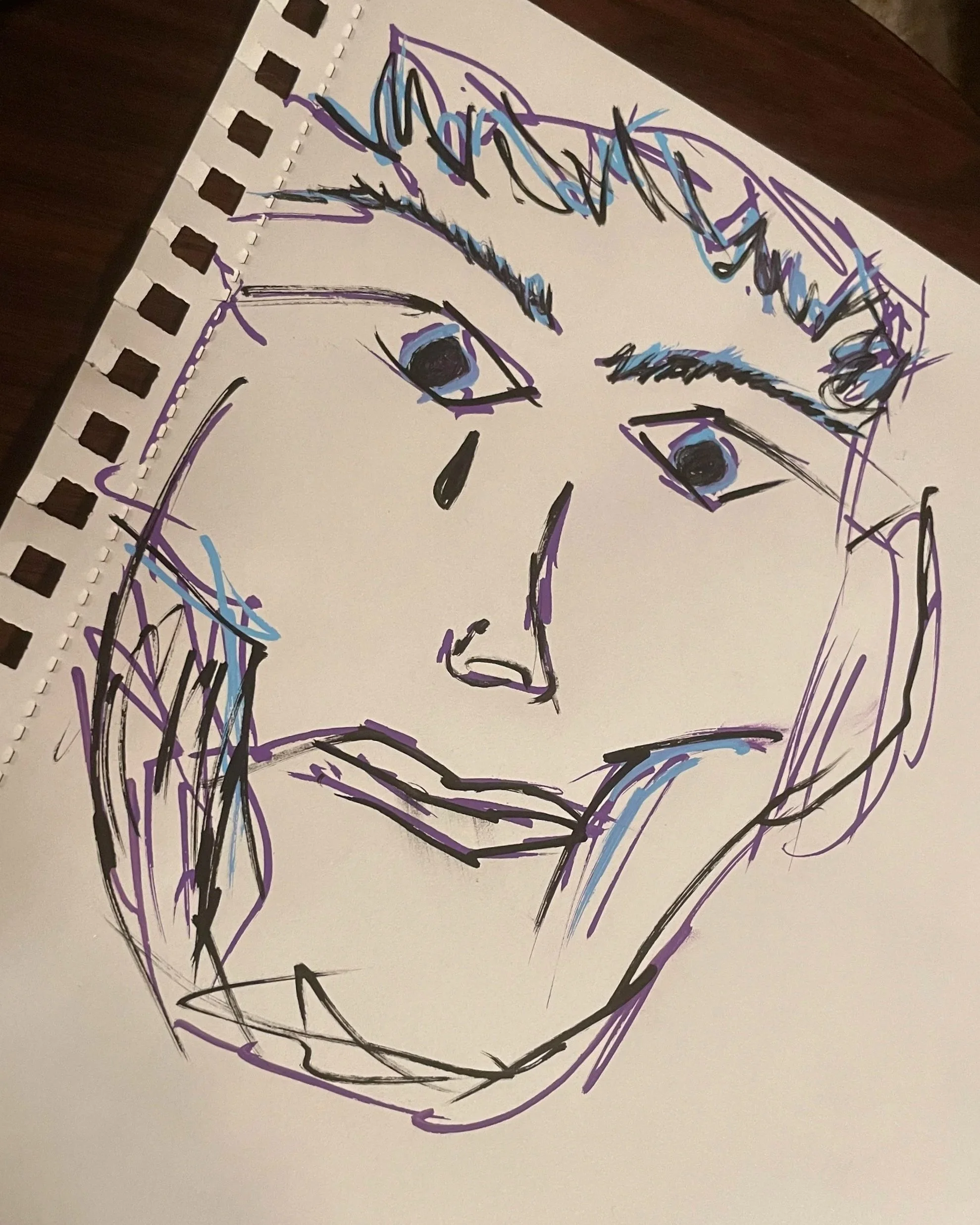 "Cool" [Acrylic Paint Markers on Paper] (2020)