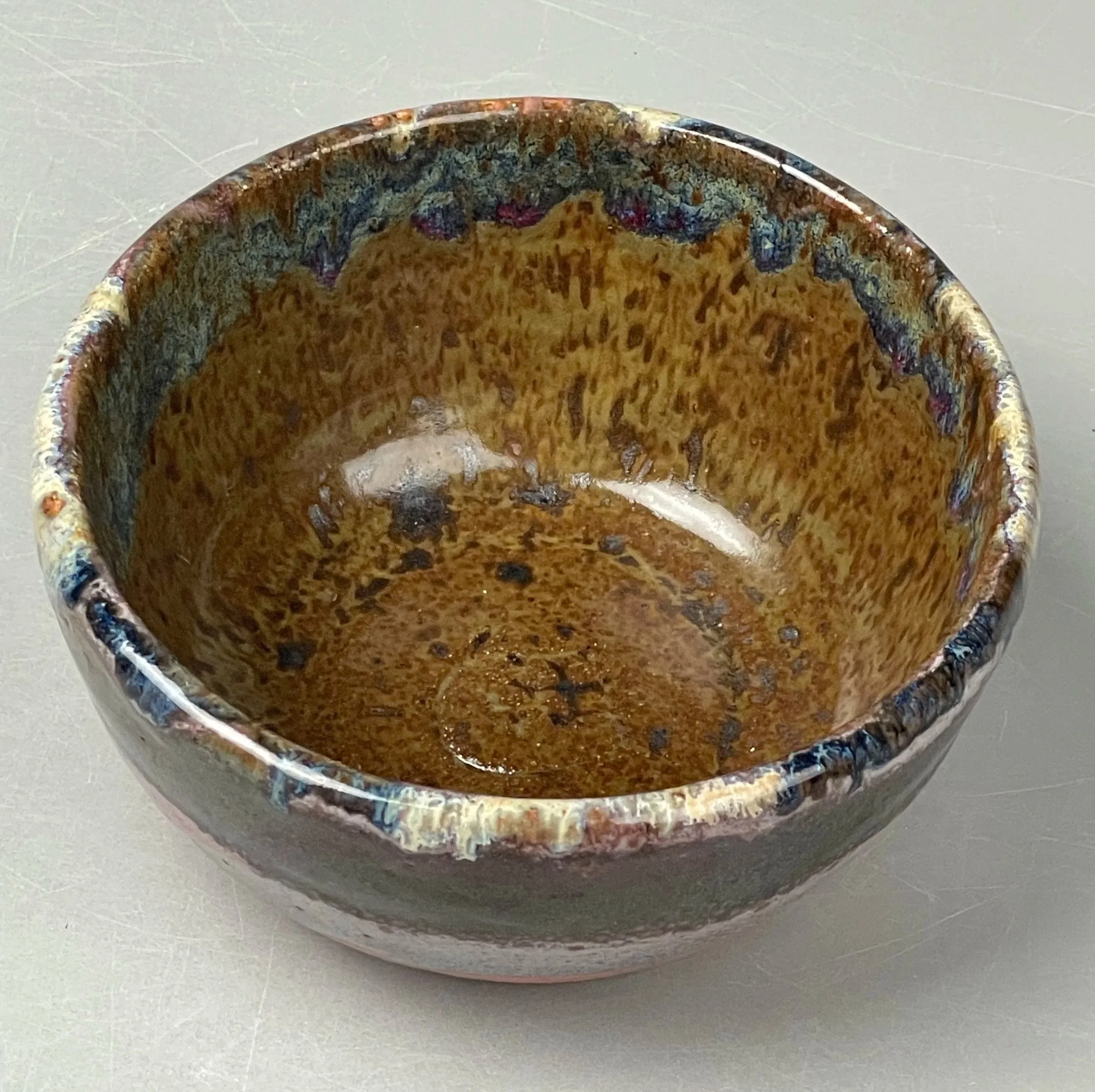 "Pink Sequence Bowl" [Cone 10 Reduction] (2024)