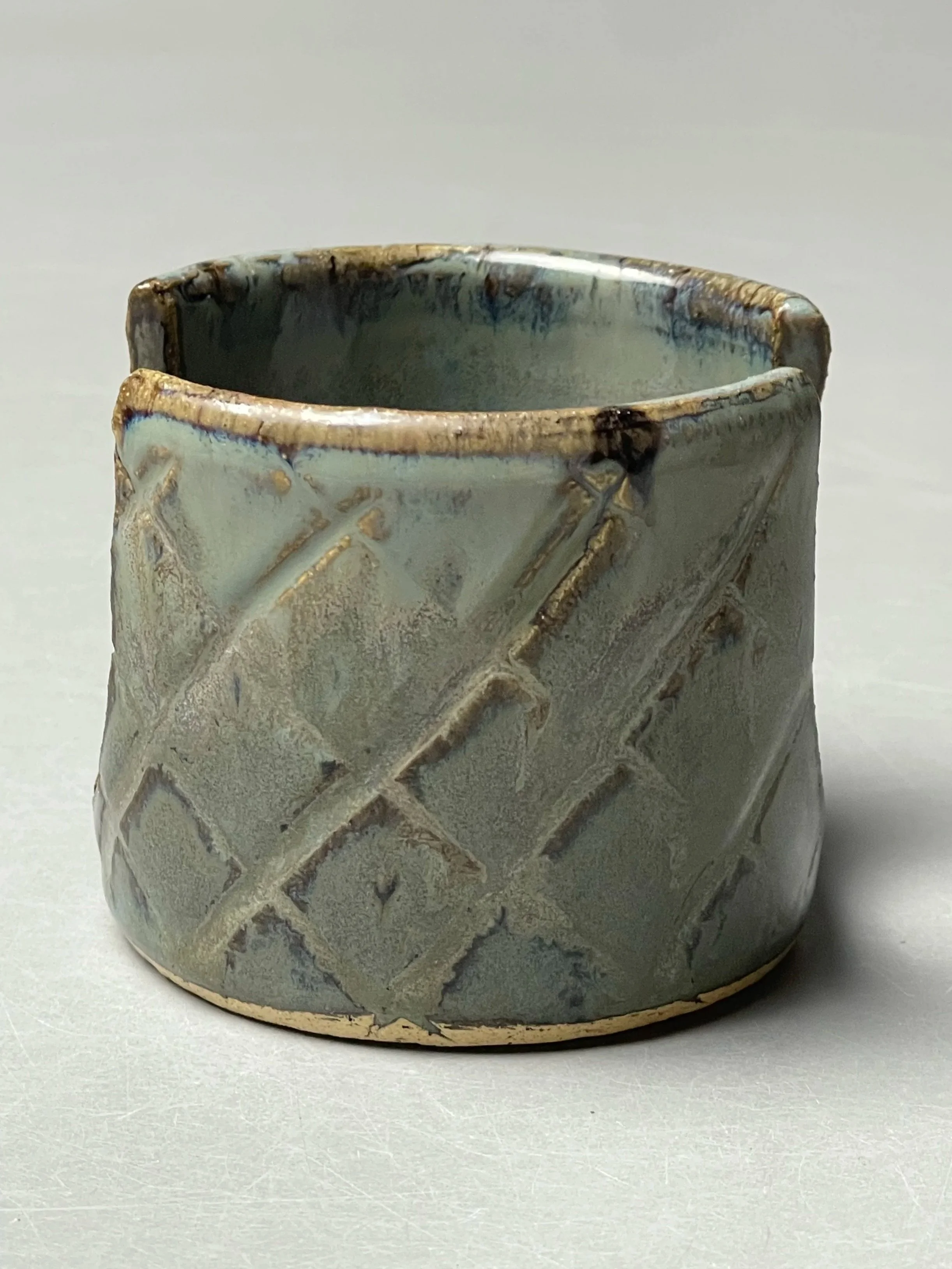 "Segments - Sponge Holder" [Cone 6 Oxidation] (2024)