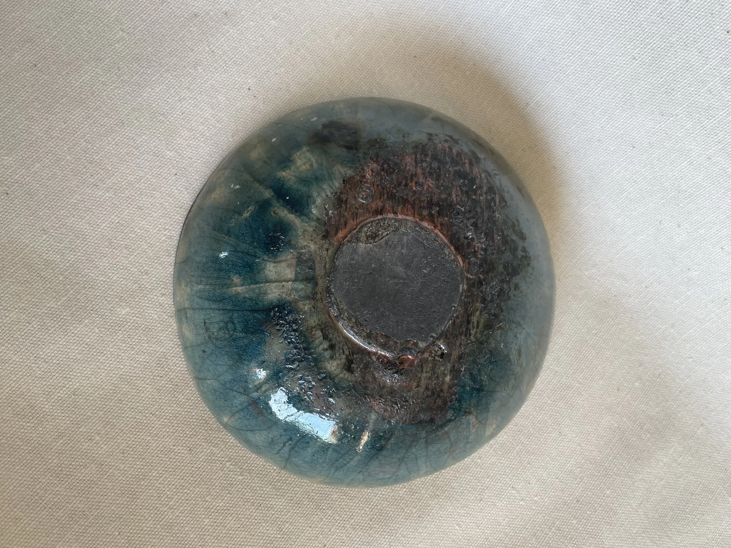 "Crackle & Copper -- Non Food Safe" [Raku Fired] (2024)