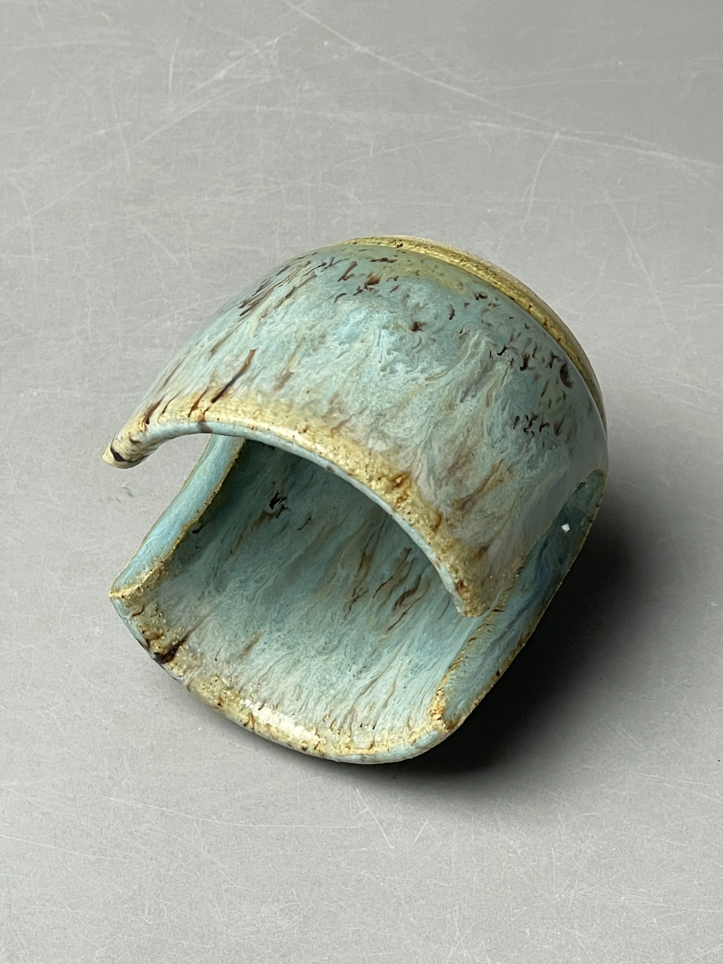 "Lunar Blue - Sponge Holder" [Cone 6 Oxidation] (2024)