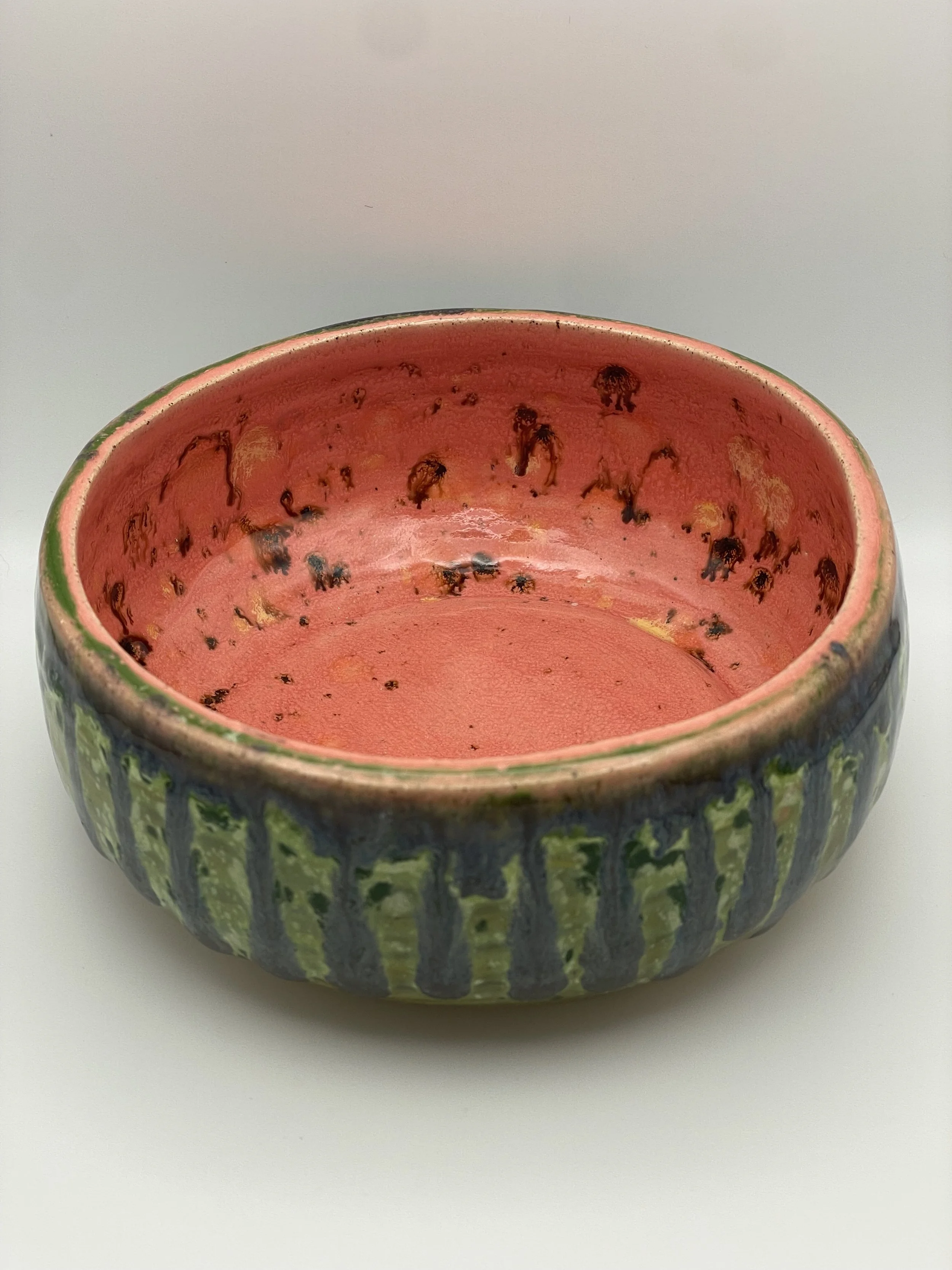 "Watermelon Bowl" [Cone 6 Oxidation] (2024)