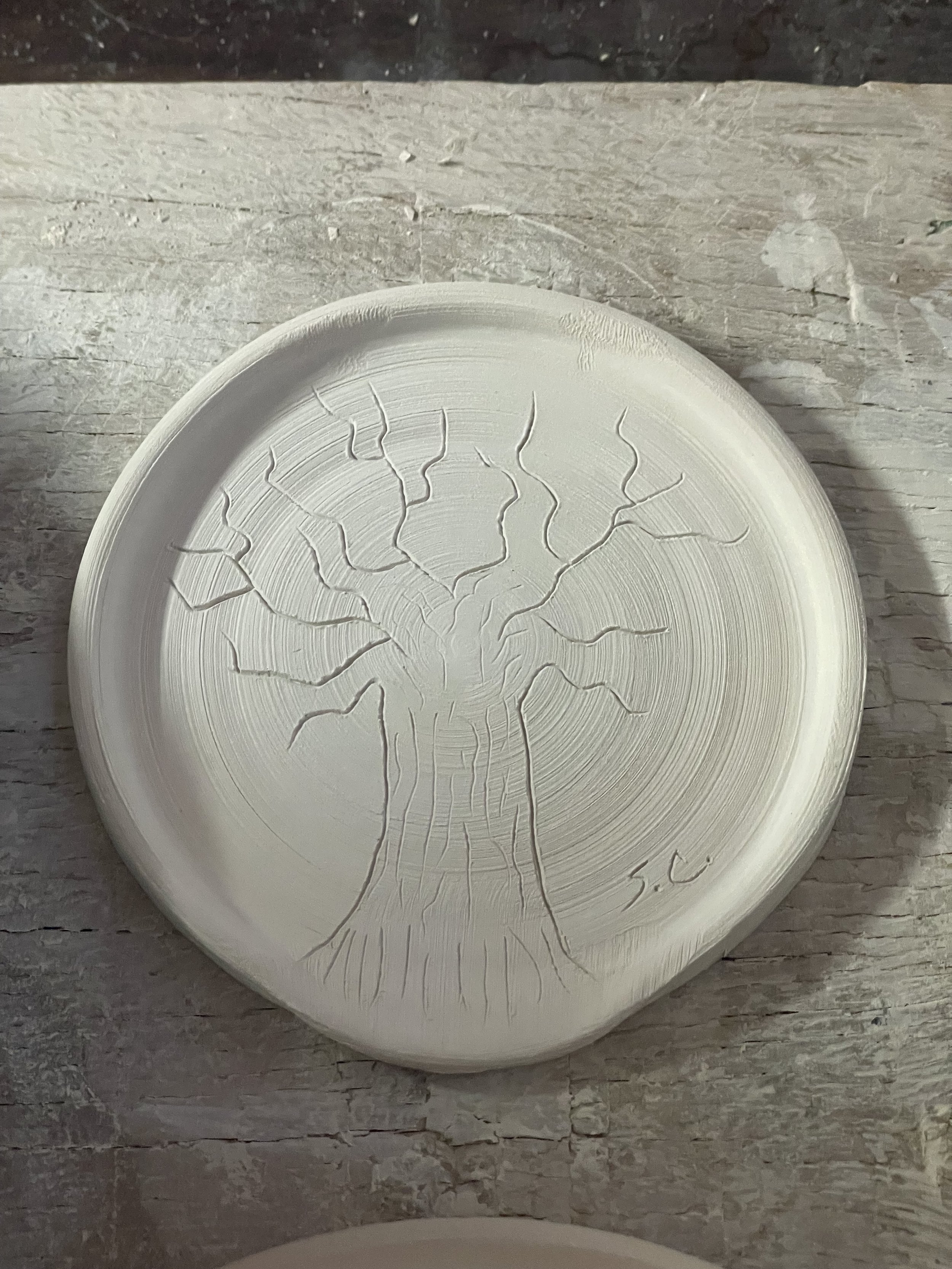 "Leafless" [Spoon Rest w/ Tree Engraving] (2025)