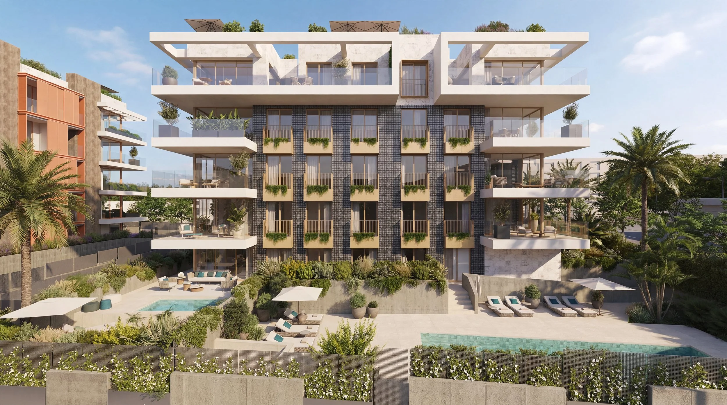 P044 Neubau-Erdgeschoss-Wohnung in Son Dameto - Palma