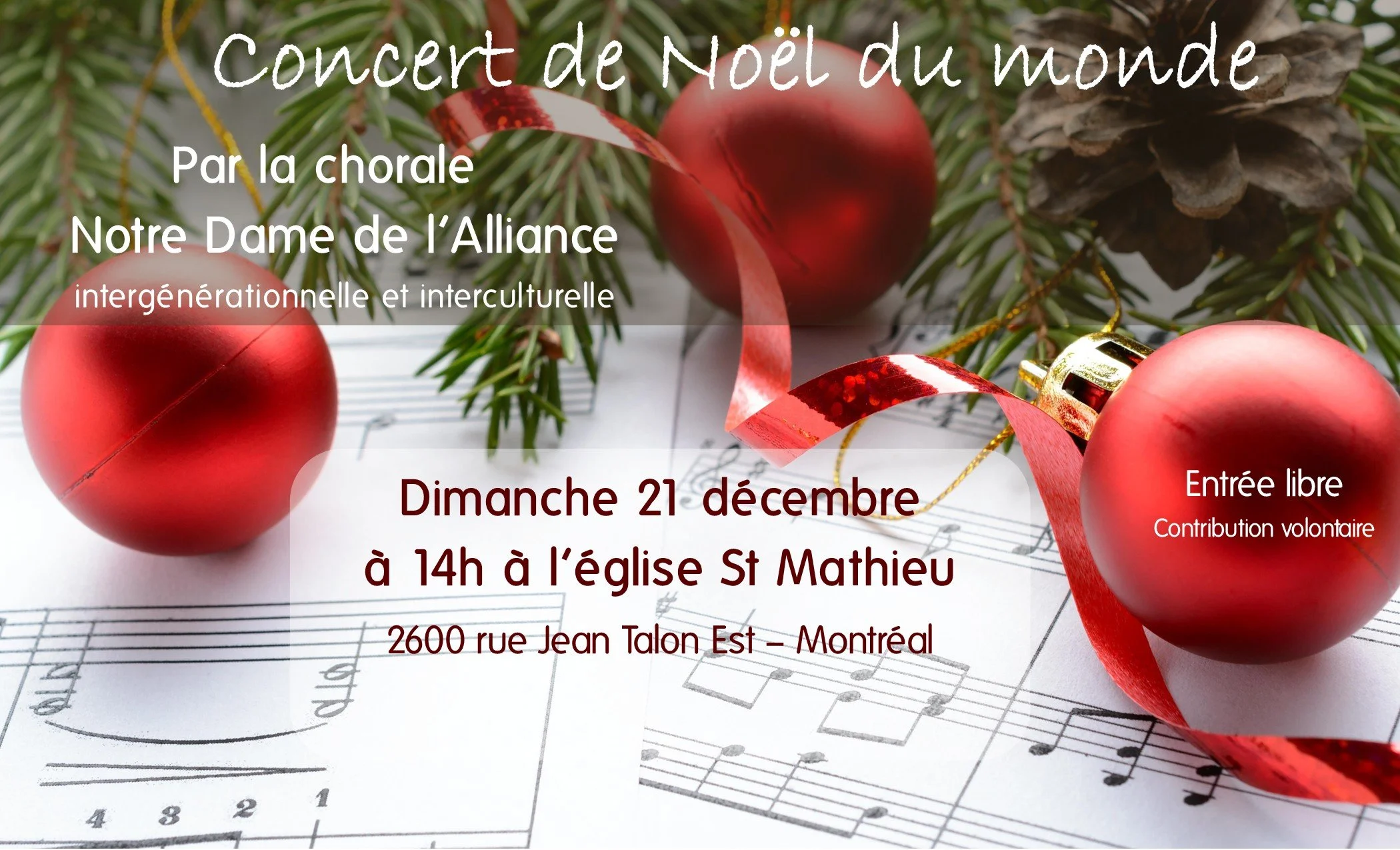 Concert de Noël du monde 