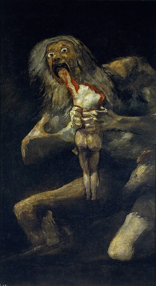 Saturno devorando a su hijo.